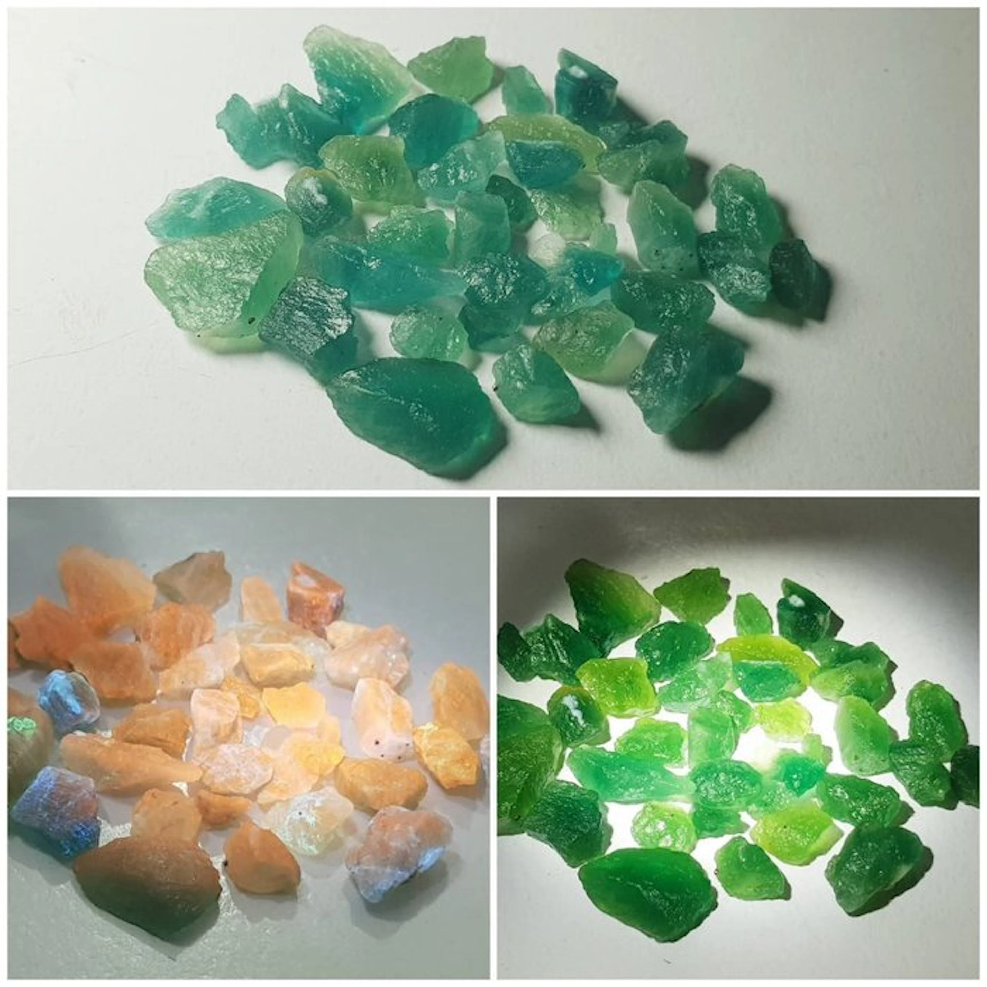 Rich Florescent rare Hauynite under UV Light Rough- 42 g - (60)