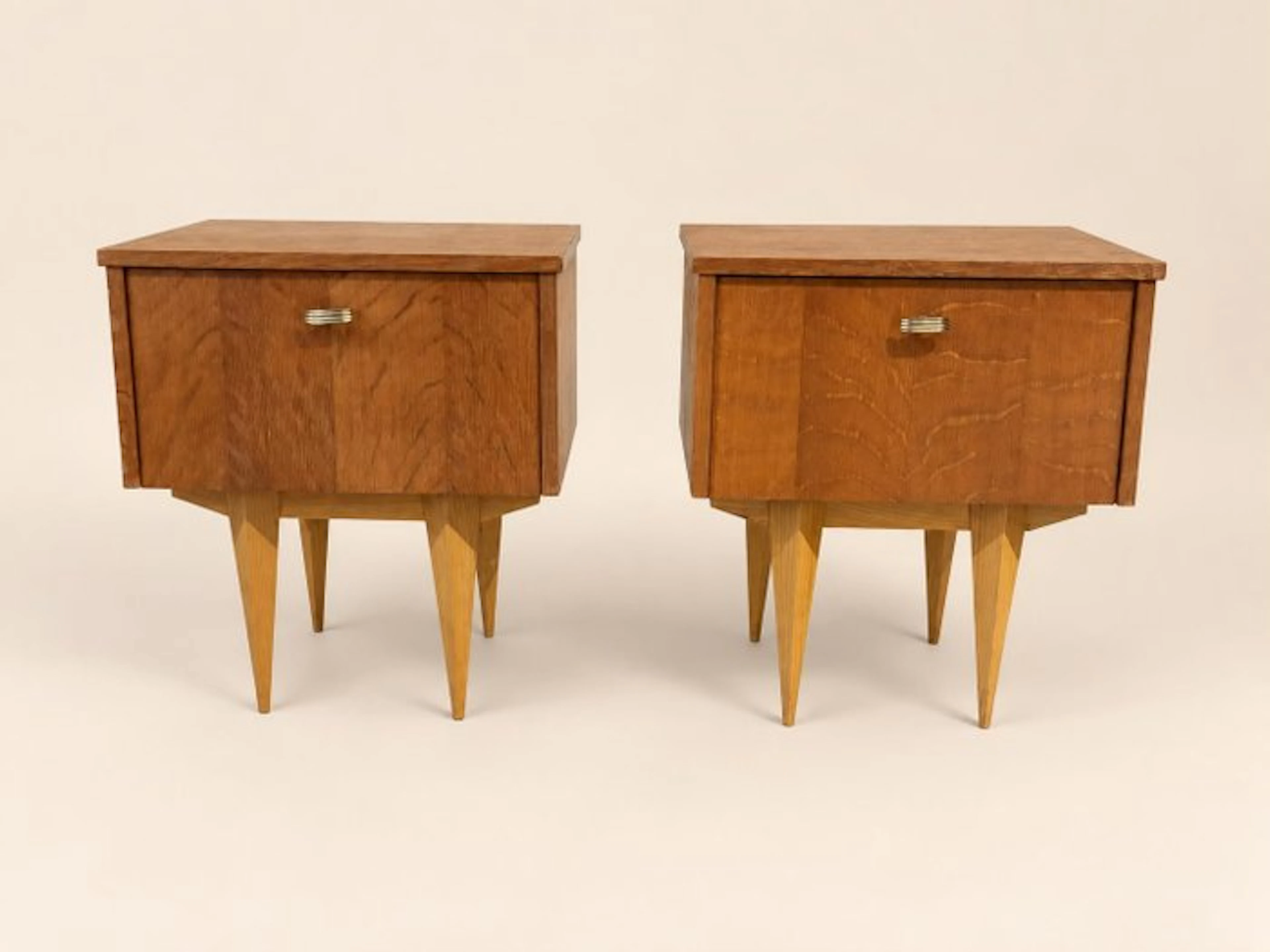 Nightstand (2) - Wood - Vintage mid-century