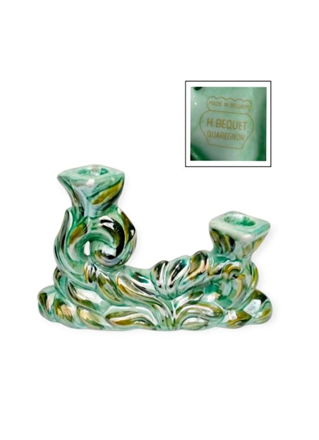 Bequet Faiencerie - Hubert Bequet - Candleholder...