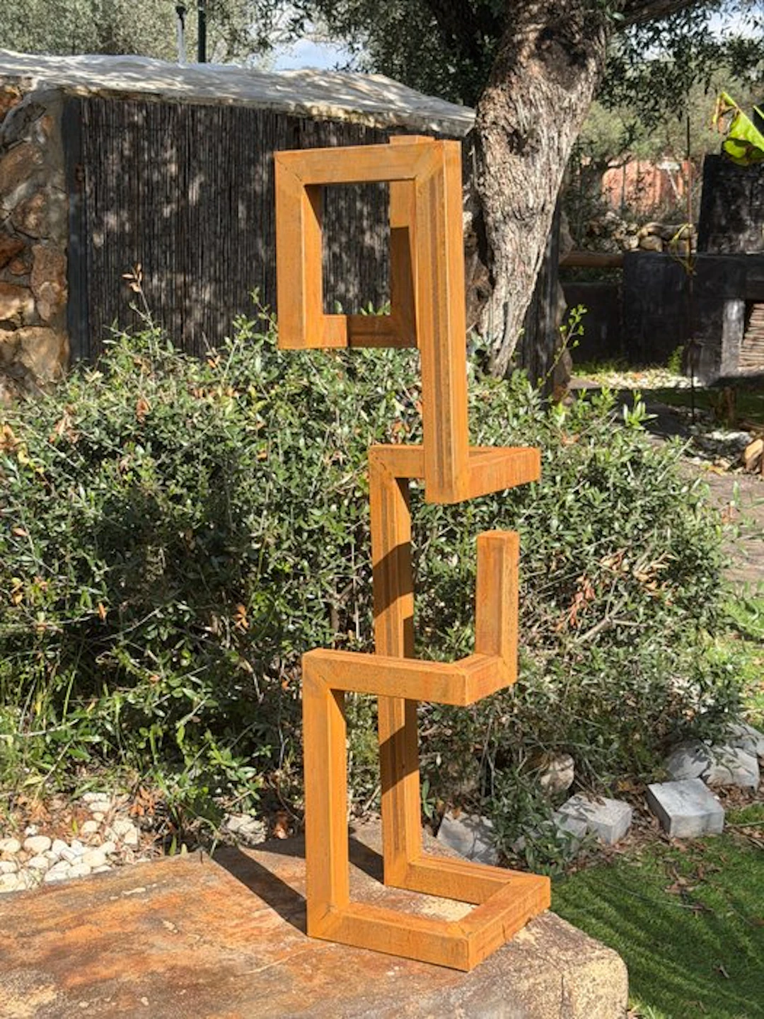Ana Lucia B.M - Sculpture Corten - XL - No Reserve