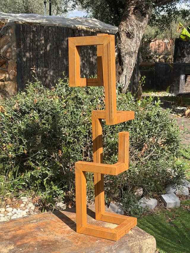 Ana Lucia B.M - Sculpture Corten - XL - No Reserve