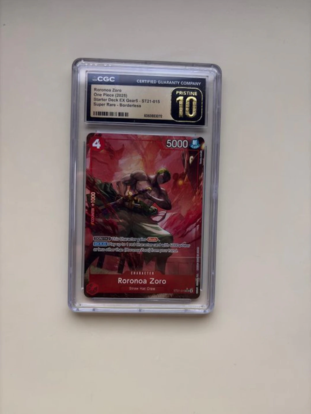 Bandai - 1 Graded card - One Piece - Roronoa Zoro...