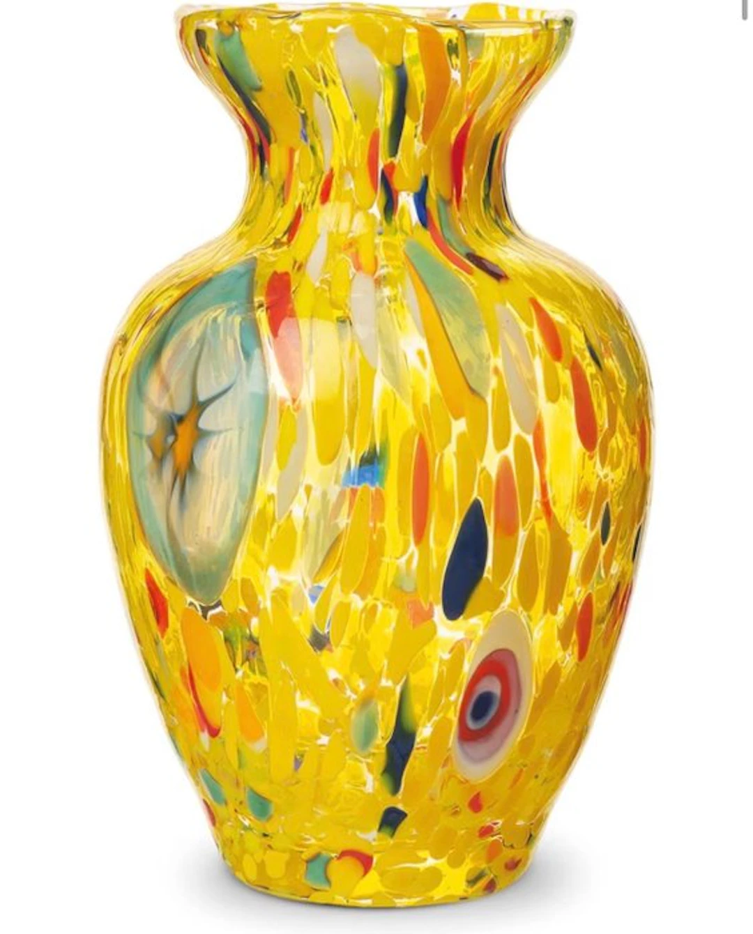 Vase - Hand-blown glass. - Made in Italy