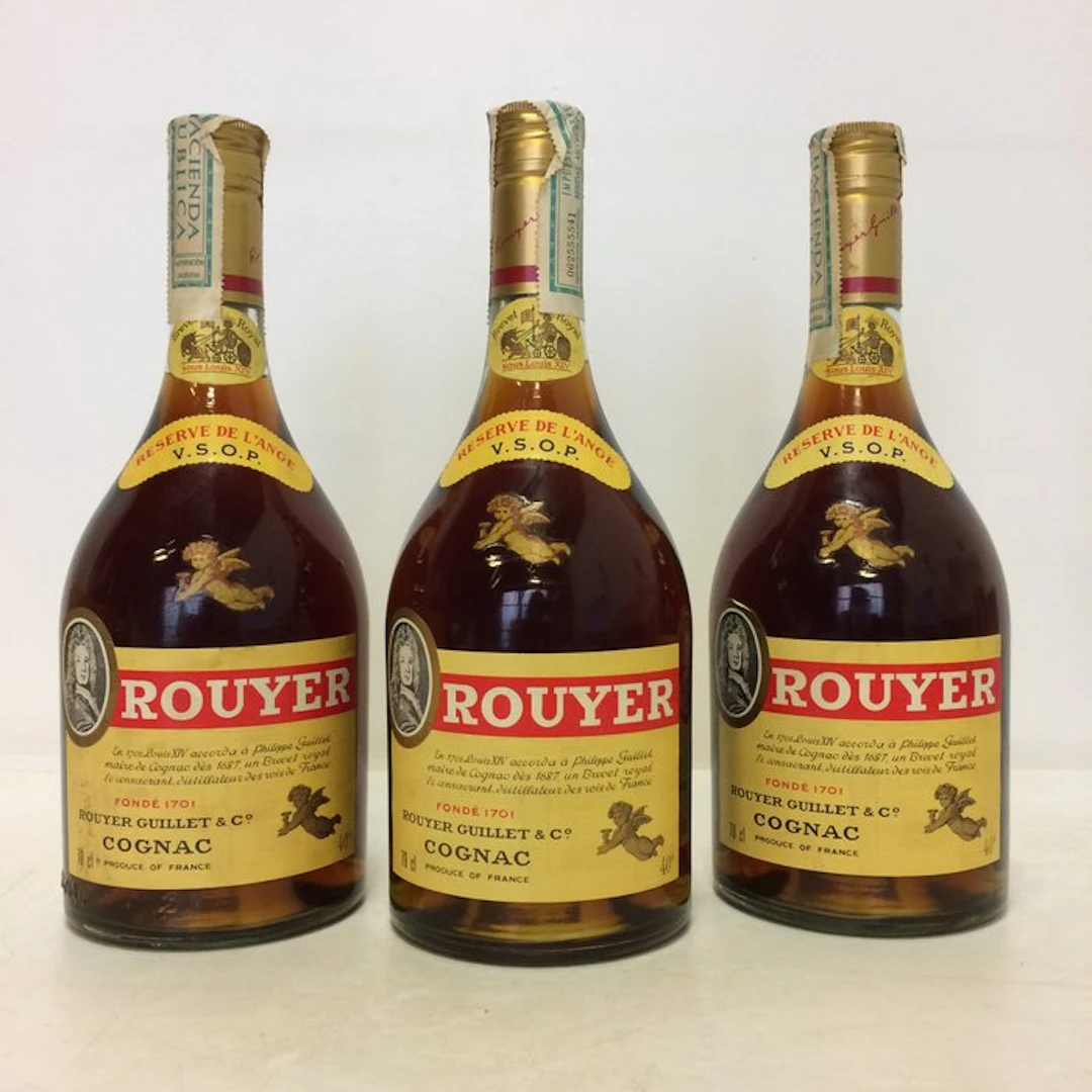 Rouyer Guillet - VSOP Réserve de l'Ange - b. 1970s - 70cl - 3 bottles