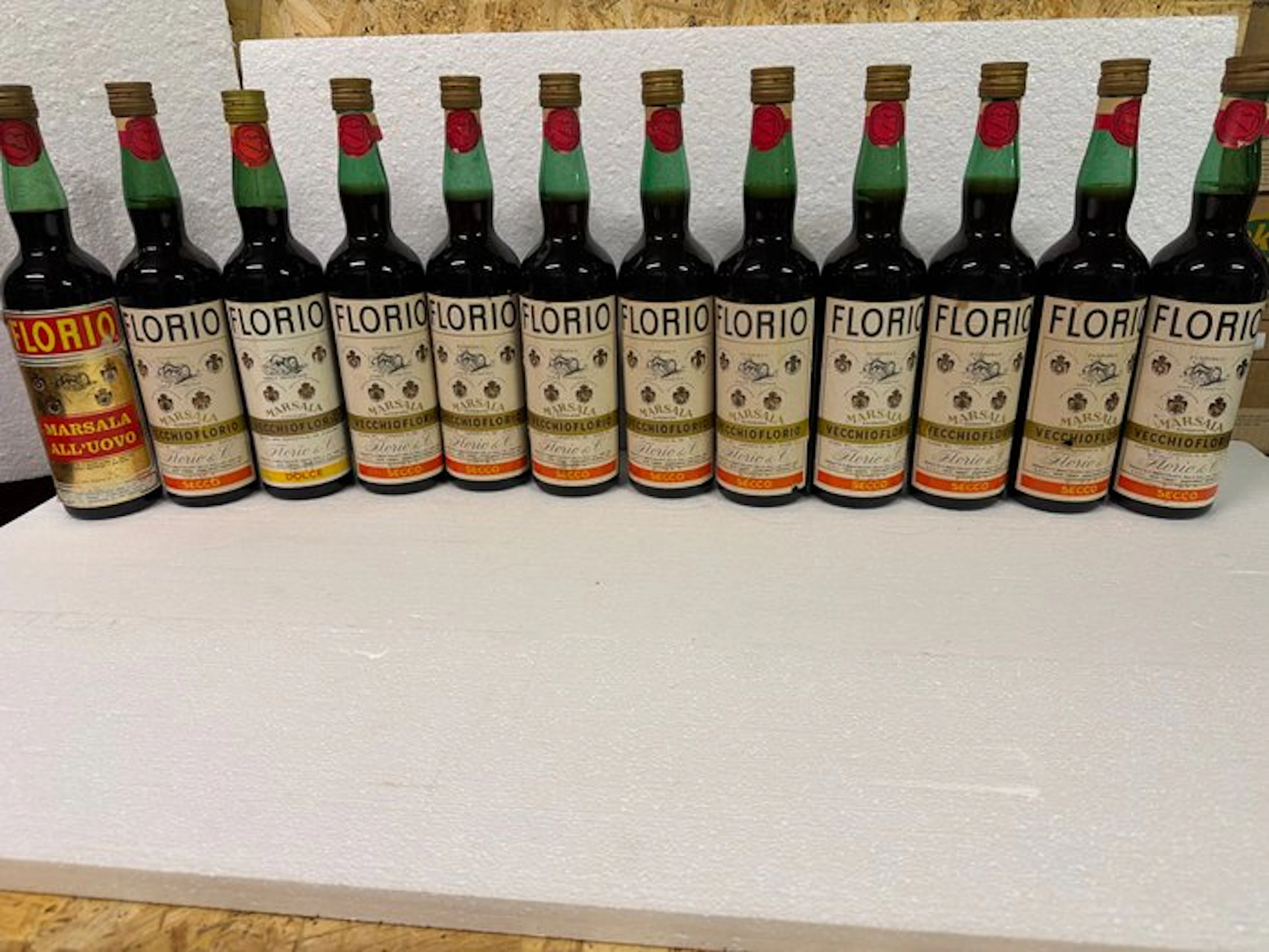 Florio Marsala, Secco (10x), Dolce & All´Uovo - Marsala - 12 Bottles (0.68L)