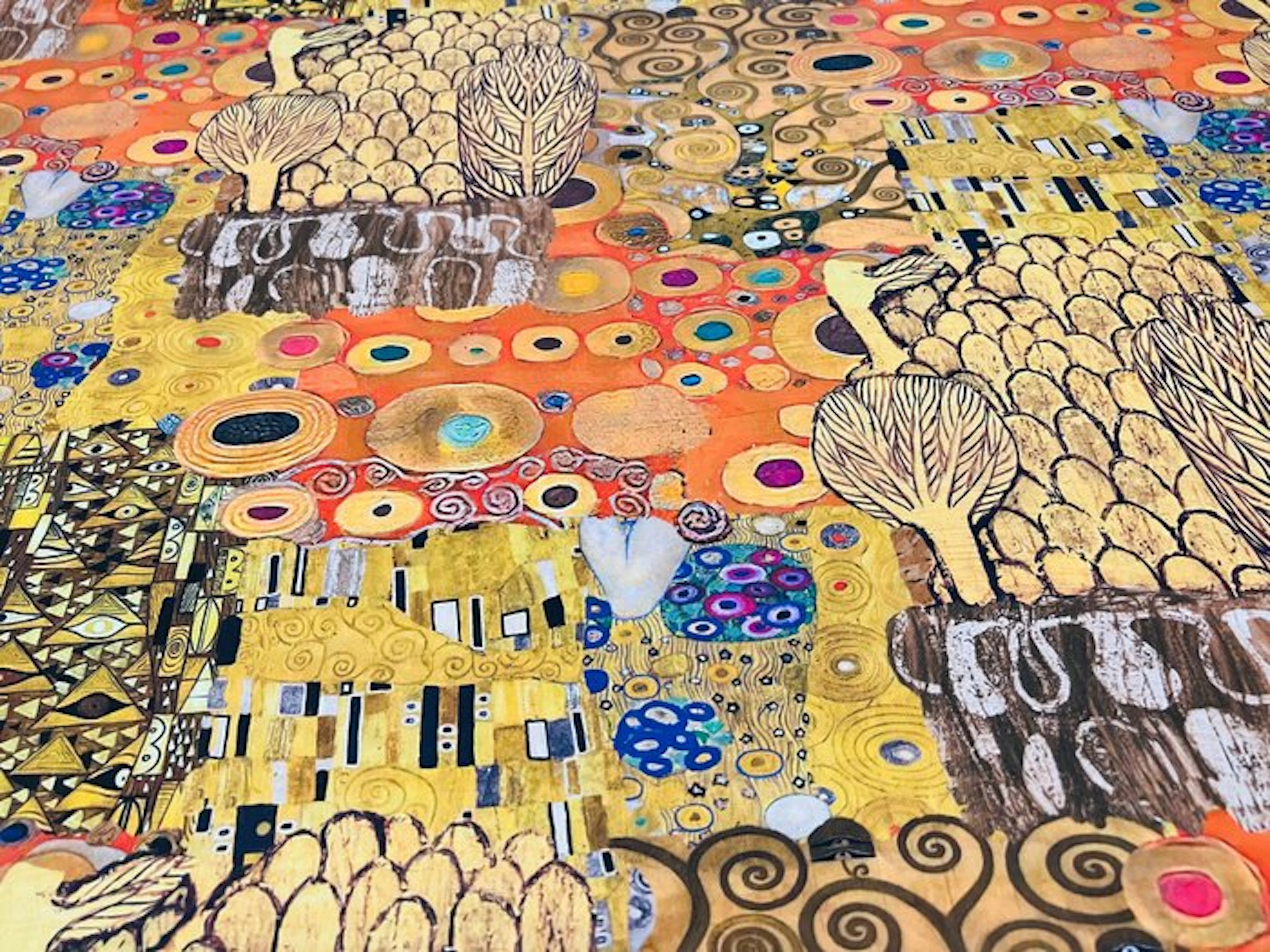 Exclusive GCFabrics – Klimt Style Artistic Upholstery Fabric in Cotton