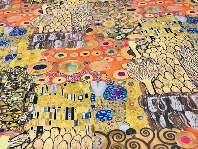 Exclusive GCFabrics – Klimt Style Artistic Upholstery Fabric in Cotton