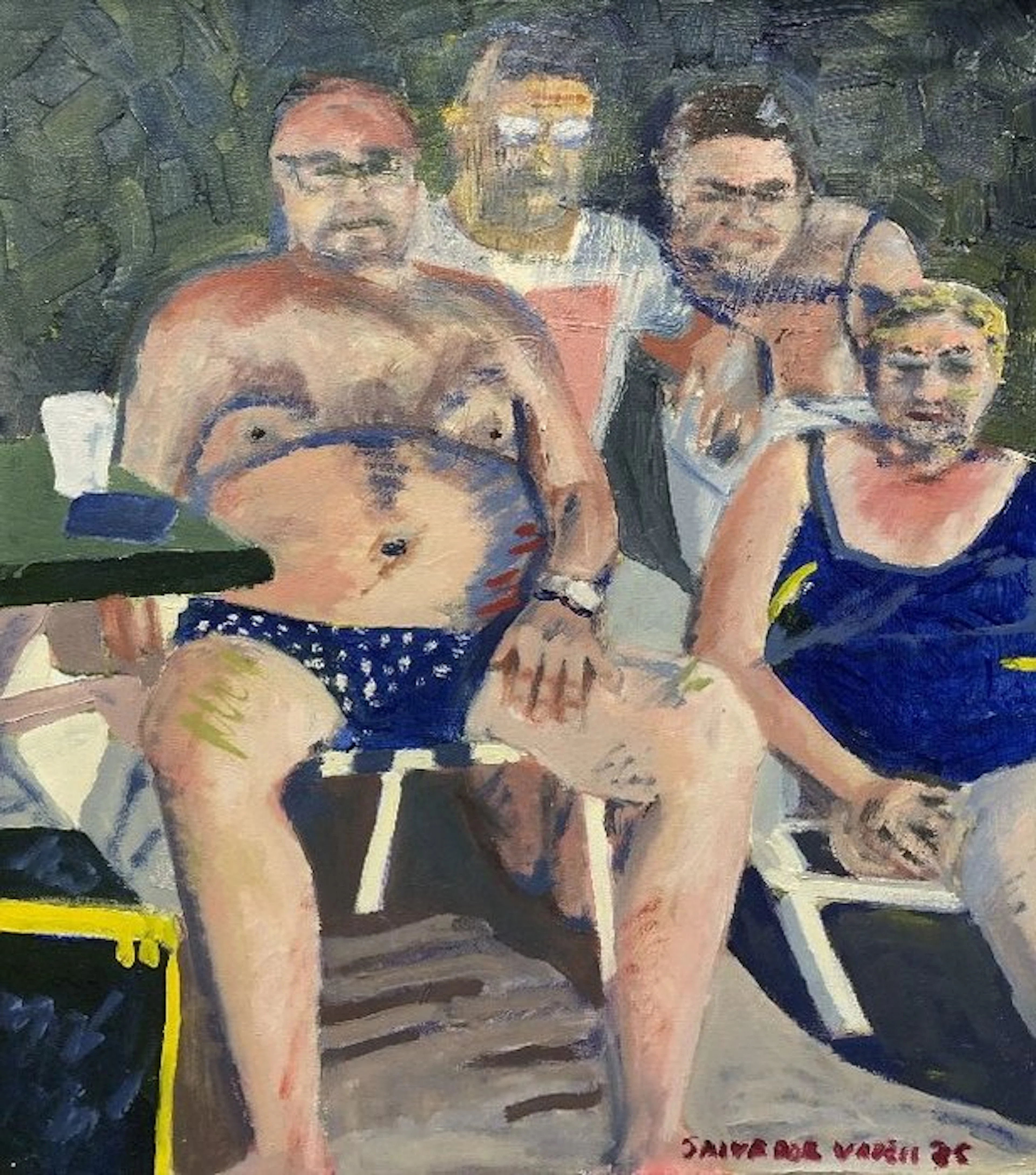 Contemporary Spanish School (c. 1990) - Summer with the Family