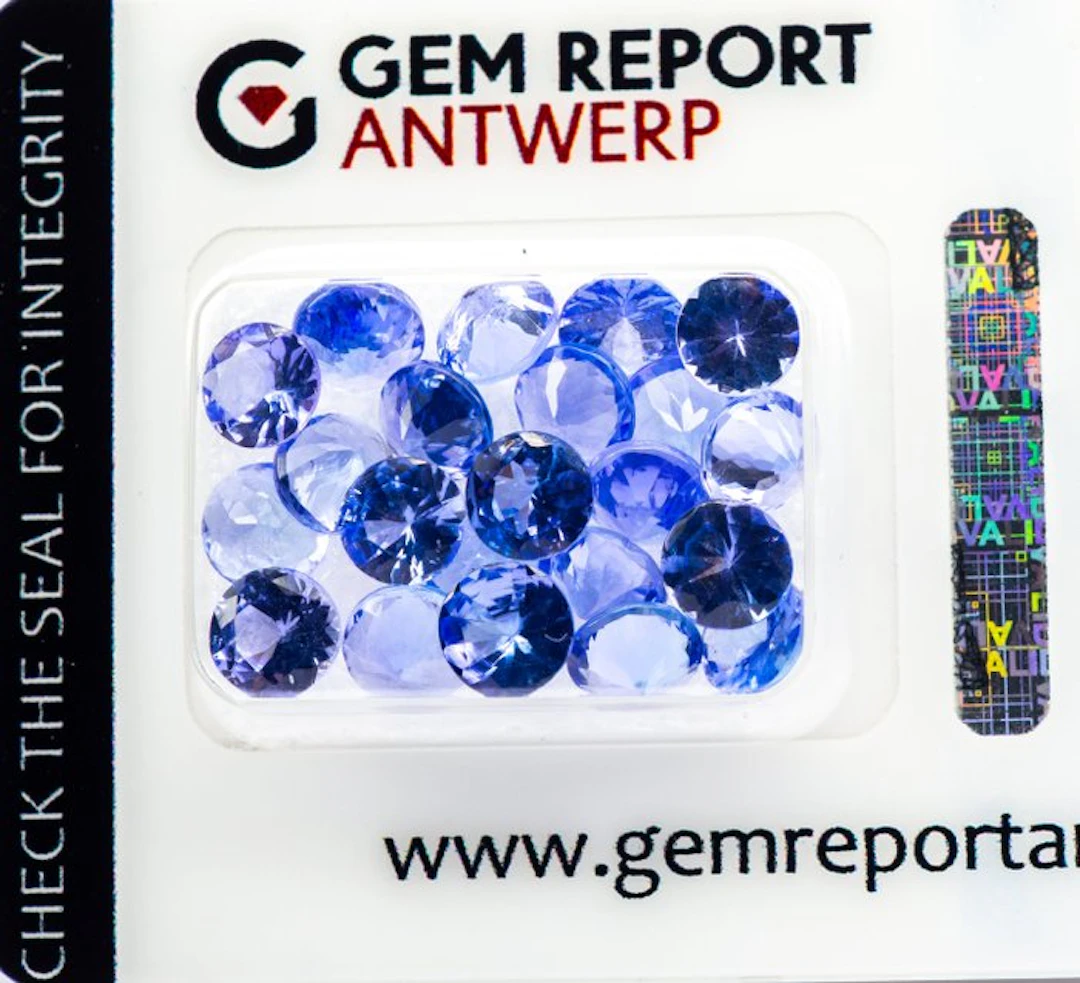 No reserve price - 22 pcs Tanzanite - 9.89 ct - Gem...