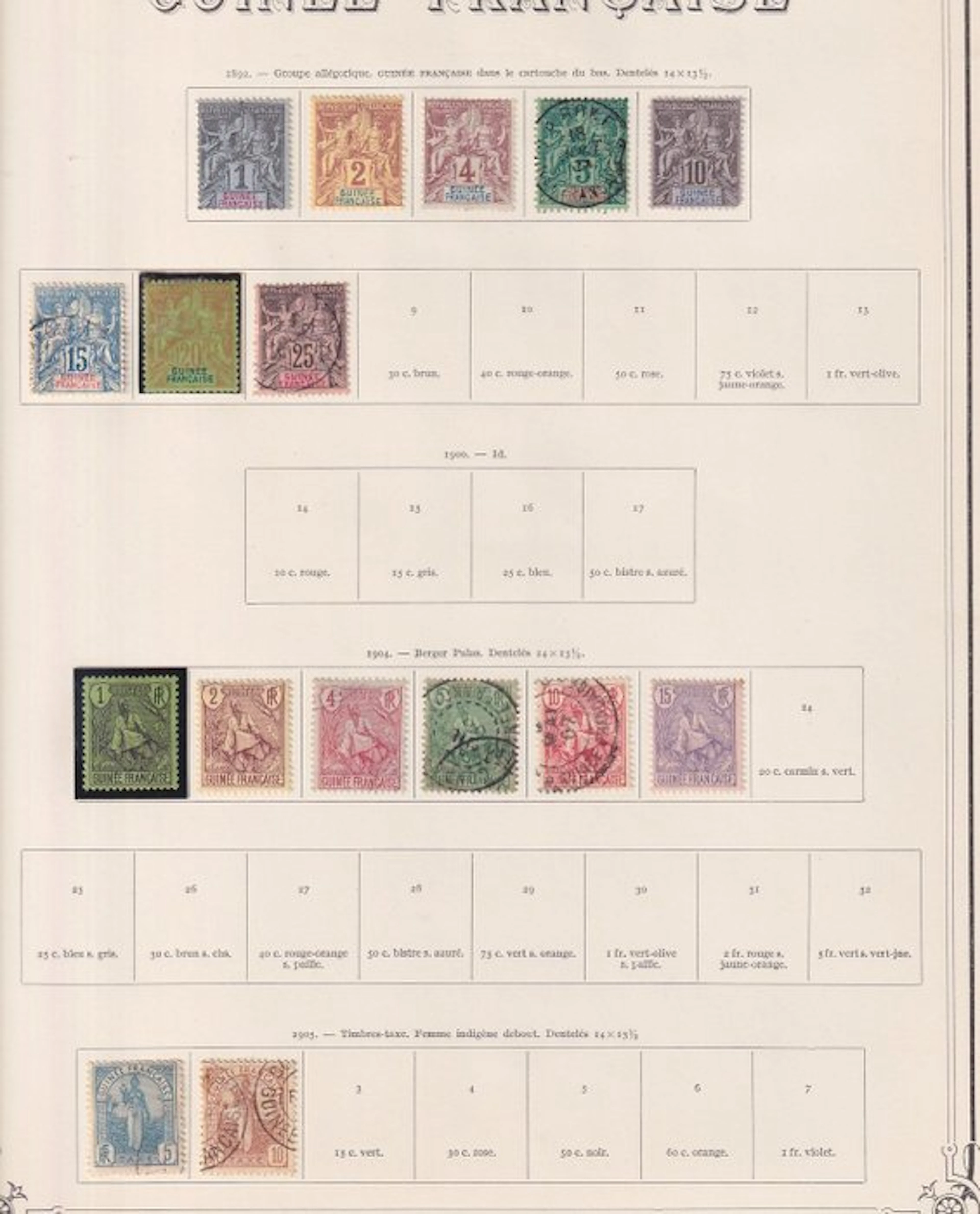Guinea - Collection de timbres