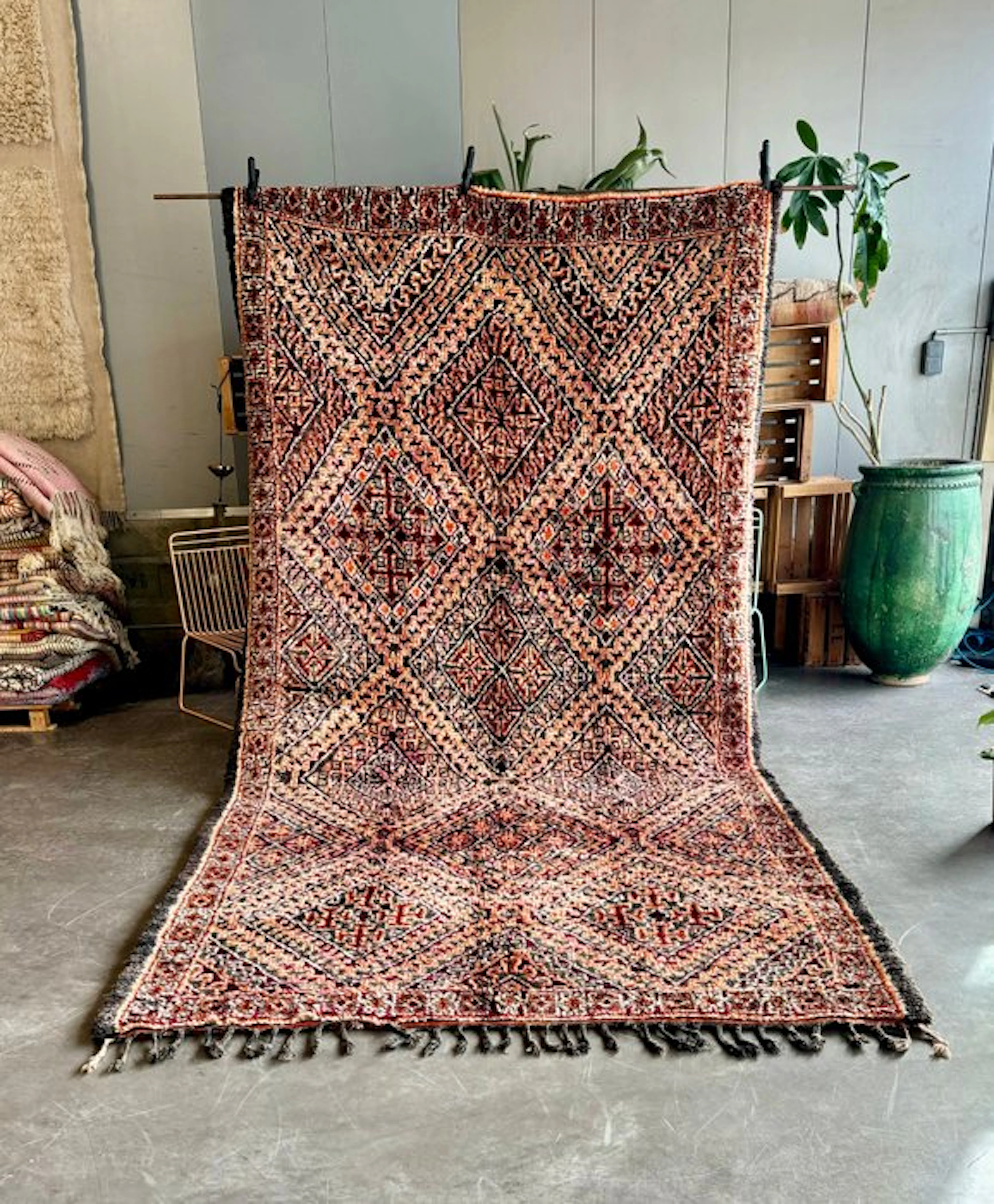 Mid-Century Modern Moroccan Beni M’Guild Rug - Rug - 400 cm - 200 cm