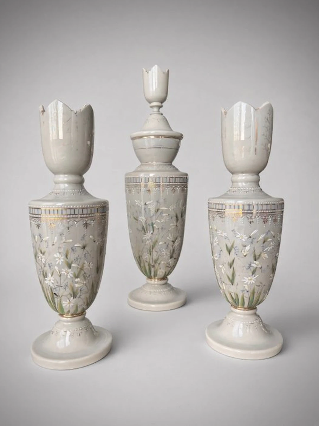Table service (3) - Late 19th-Century Bohemian Bristol...