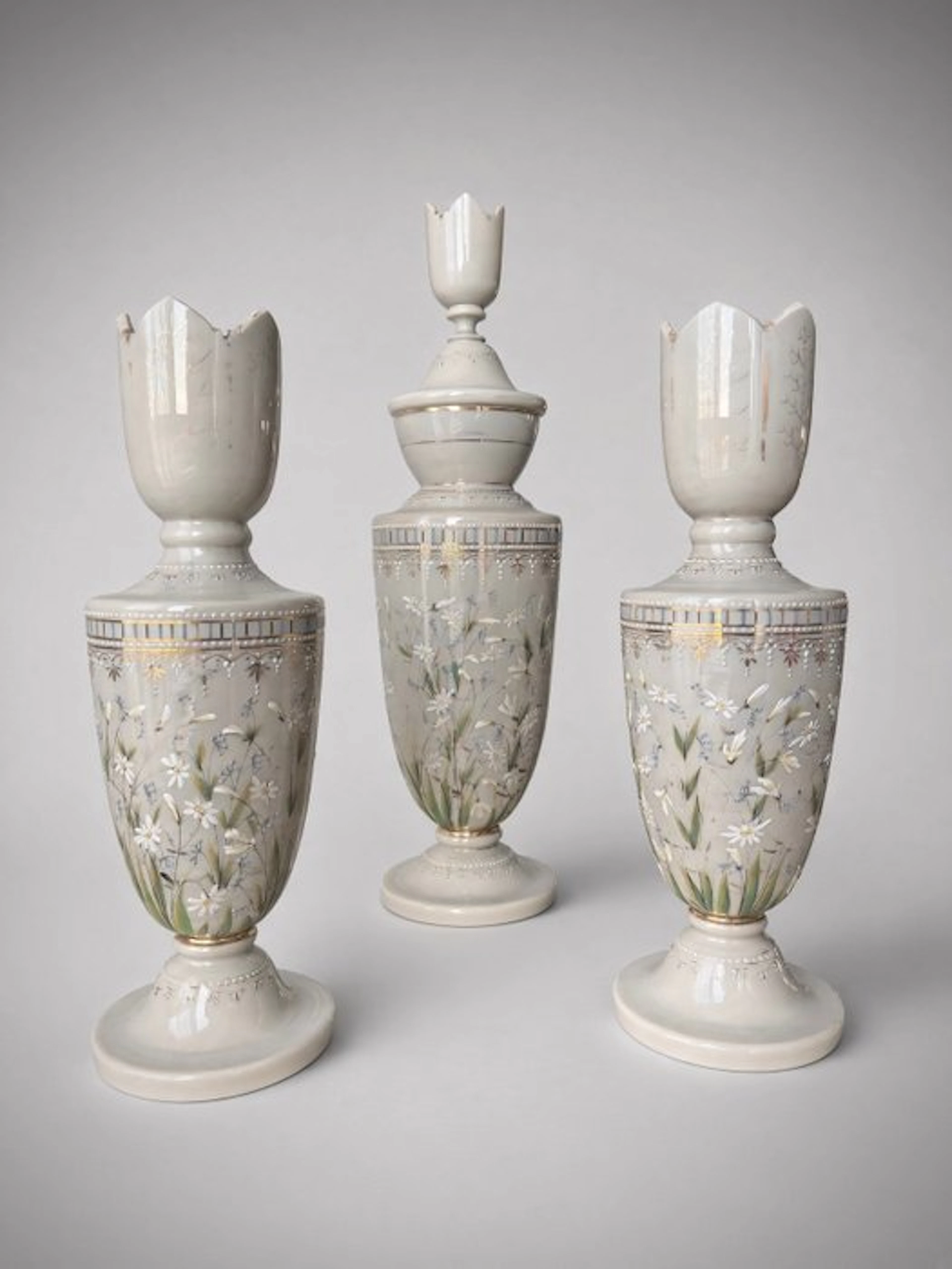 Table service (3) - Late 19th-Century Bohemian Bristol...