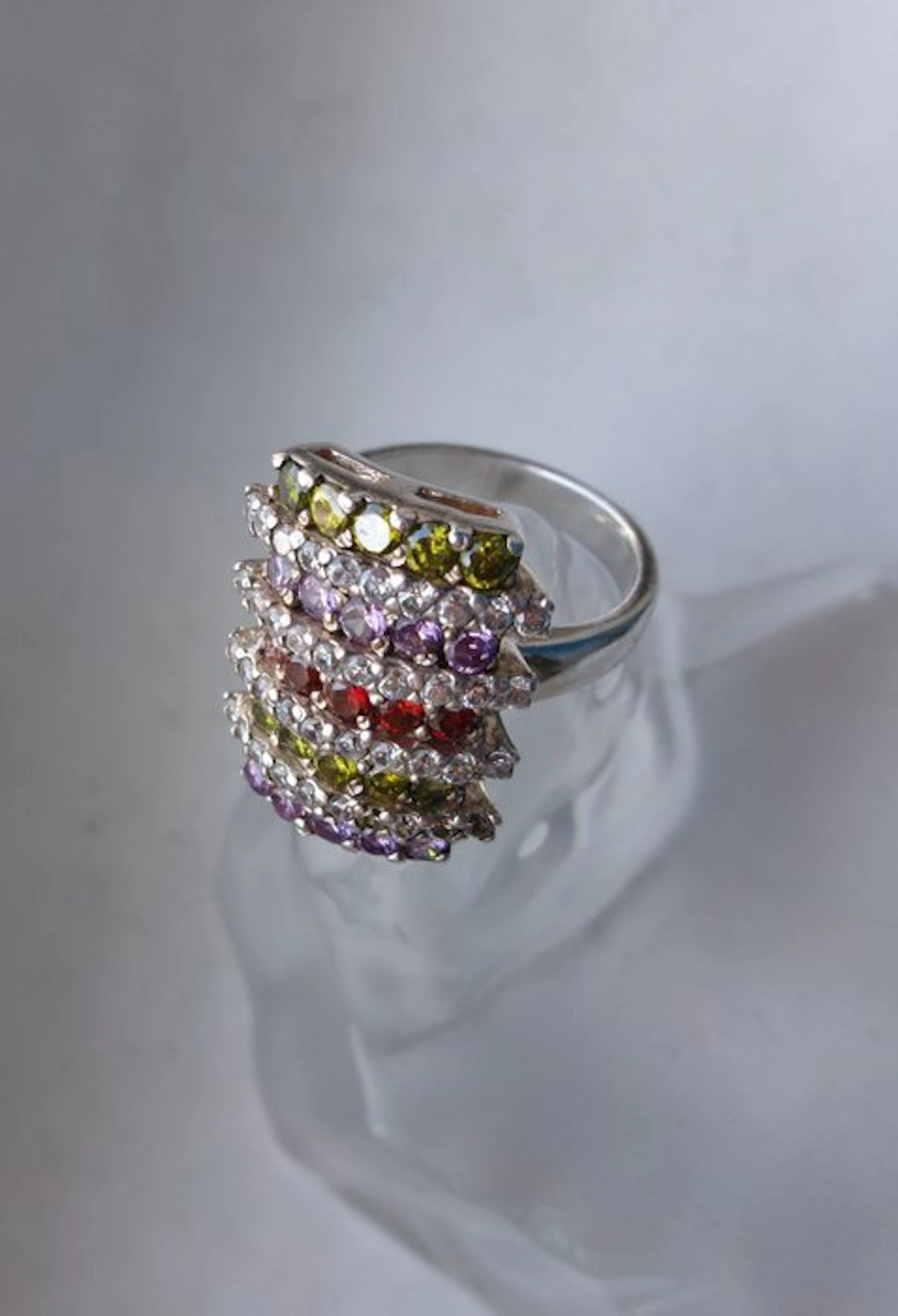 Silver - Ring - Art Deco Style
