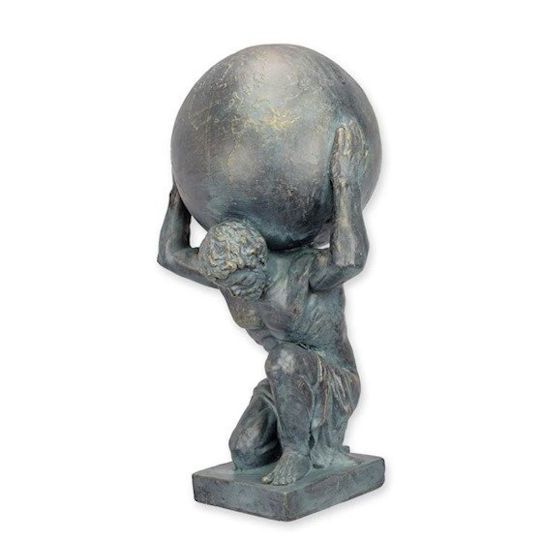 Sculpture, Atlas beeld - 69 cm - MGO