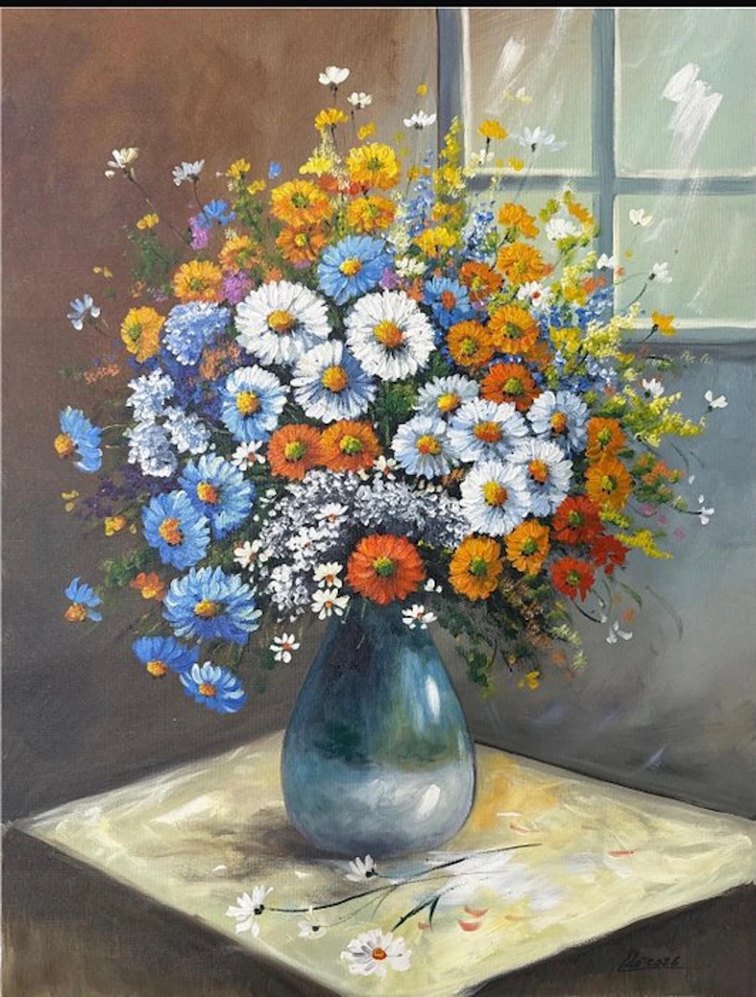 Le Van H - Symphonie de Marguerites ↑80 →60 cm ✦ Livraison gratuite ✦