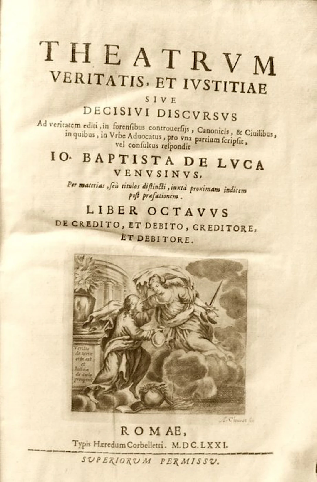 De Luca Giovanni Battista - Theatrum Veritatis et Iustitiae