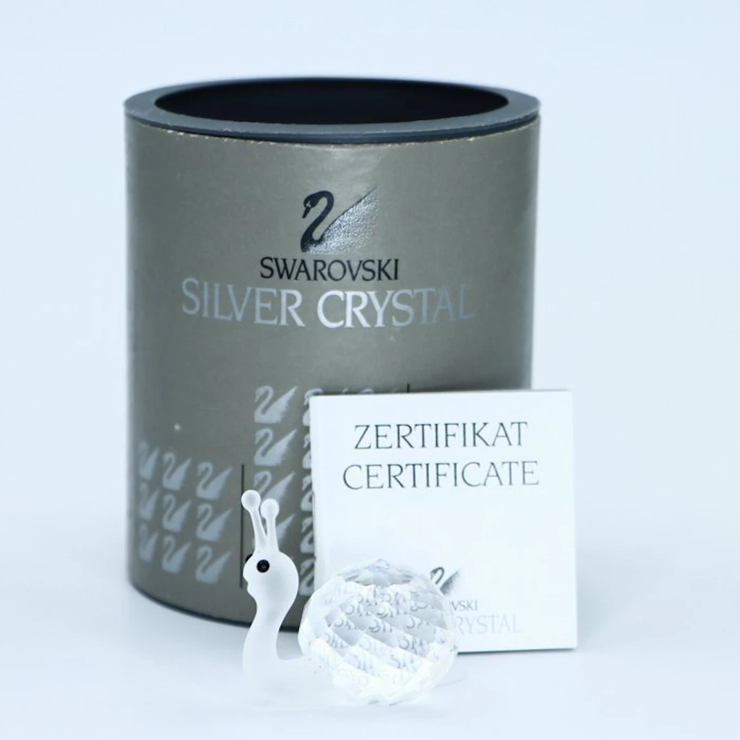Figure - Swarovski - Slak (Boxed + Certificated) - Crystal