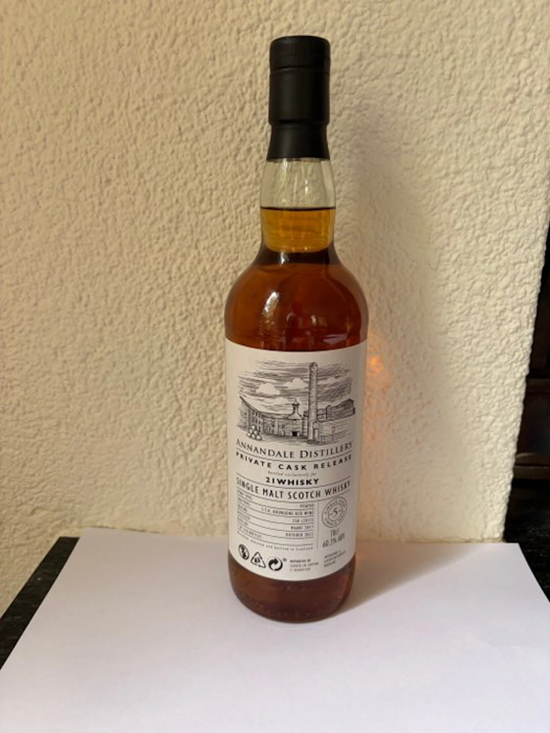 Annandale Distillery 2017 5 years old Private Cask Release - b. 2022 - 70cl