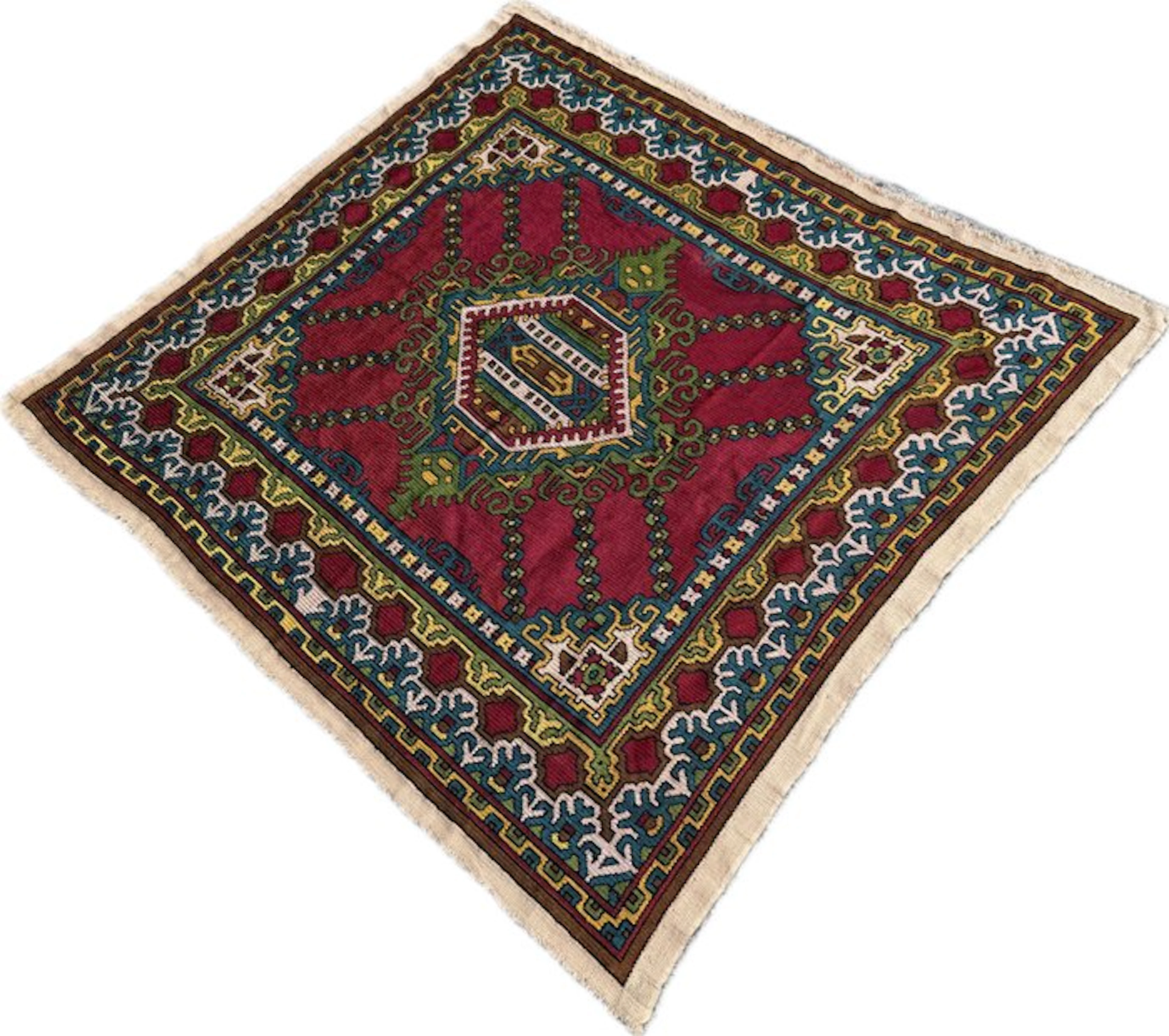 Afghan soumak silk - (unused) silk - hand-knotted - Carpet - 130 cm - 145 cm