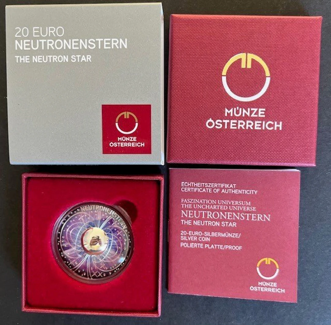 Austria. 20 Euro 2023 "The Neutron Star" Proof (No reserve price)