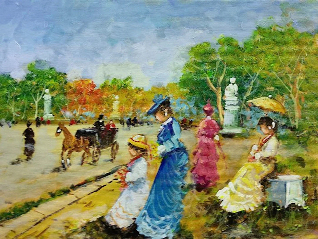 Antonio Pecorelli (XX) - Dame al parco
