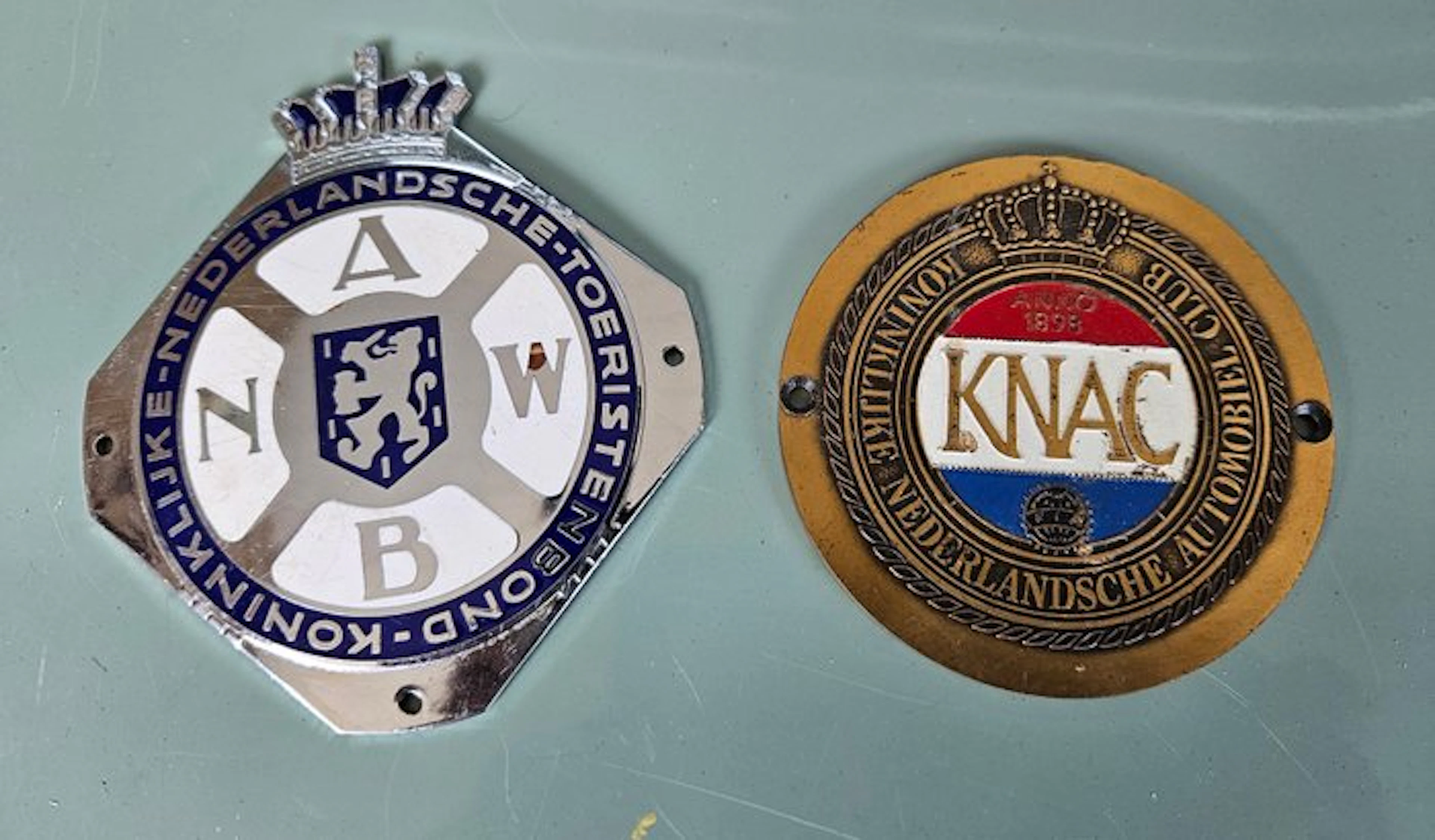 Badge - ANWB EN KNAC - Radiateurplaatje
