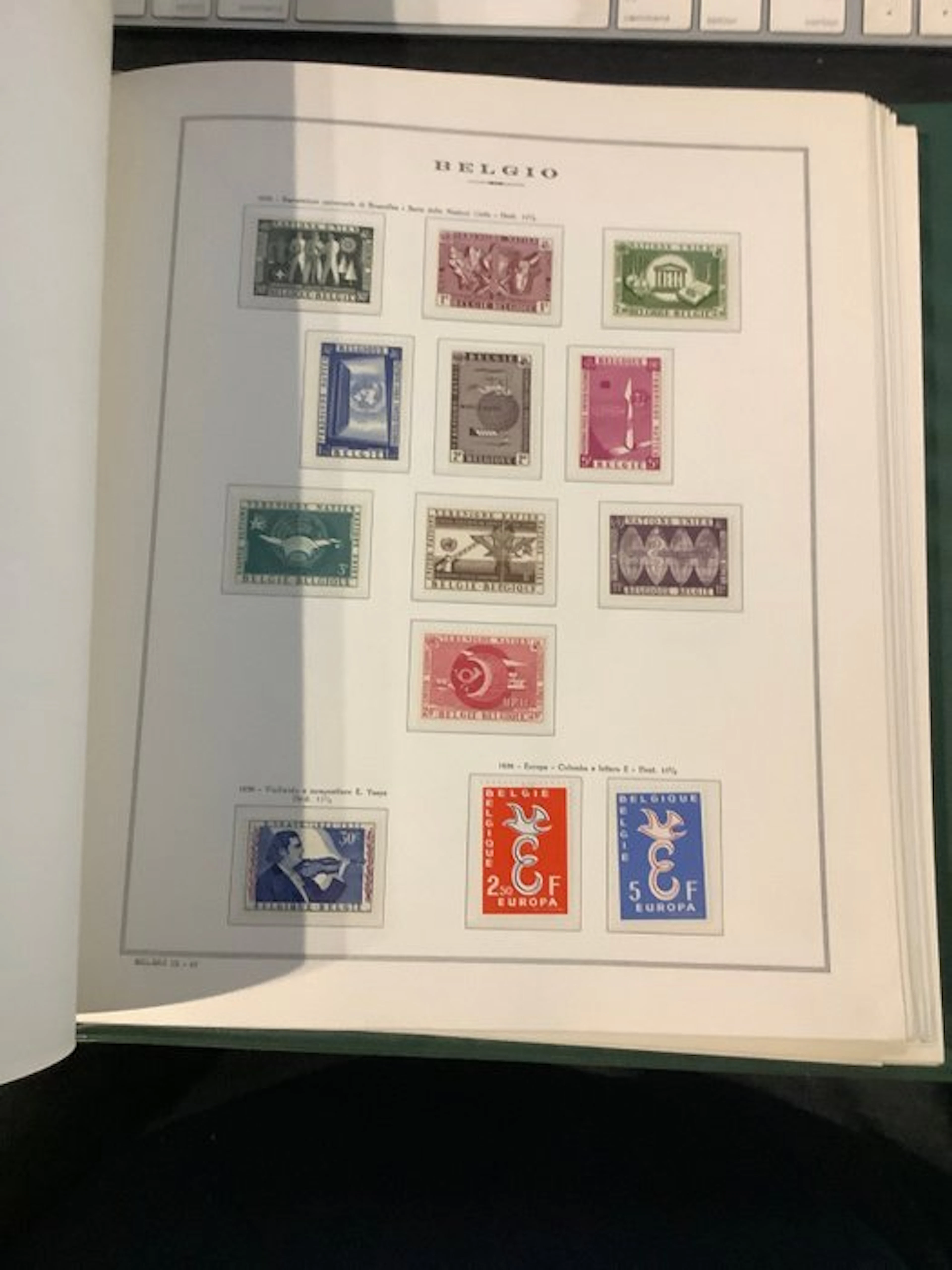Belgium 1958/1973 - Collection from 1958 to 1973 in an album.
