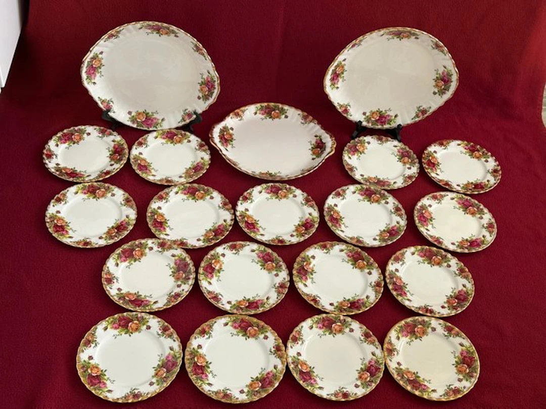 Royal Albert - 3 x Grote Ovaal Presenteerblad...