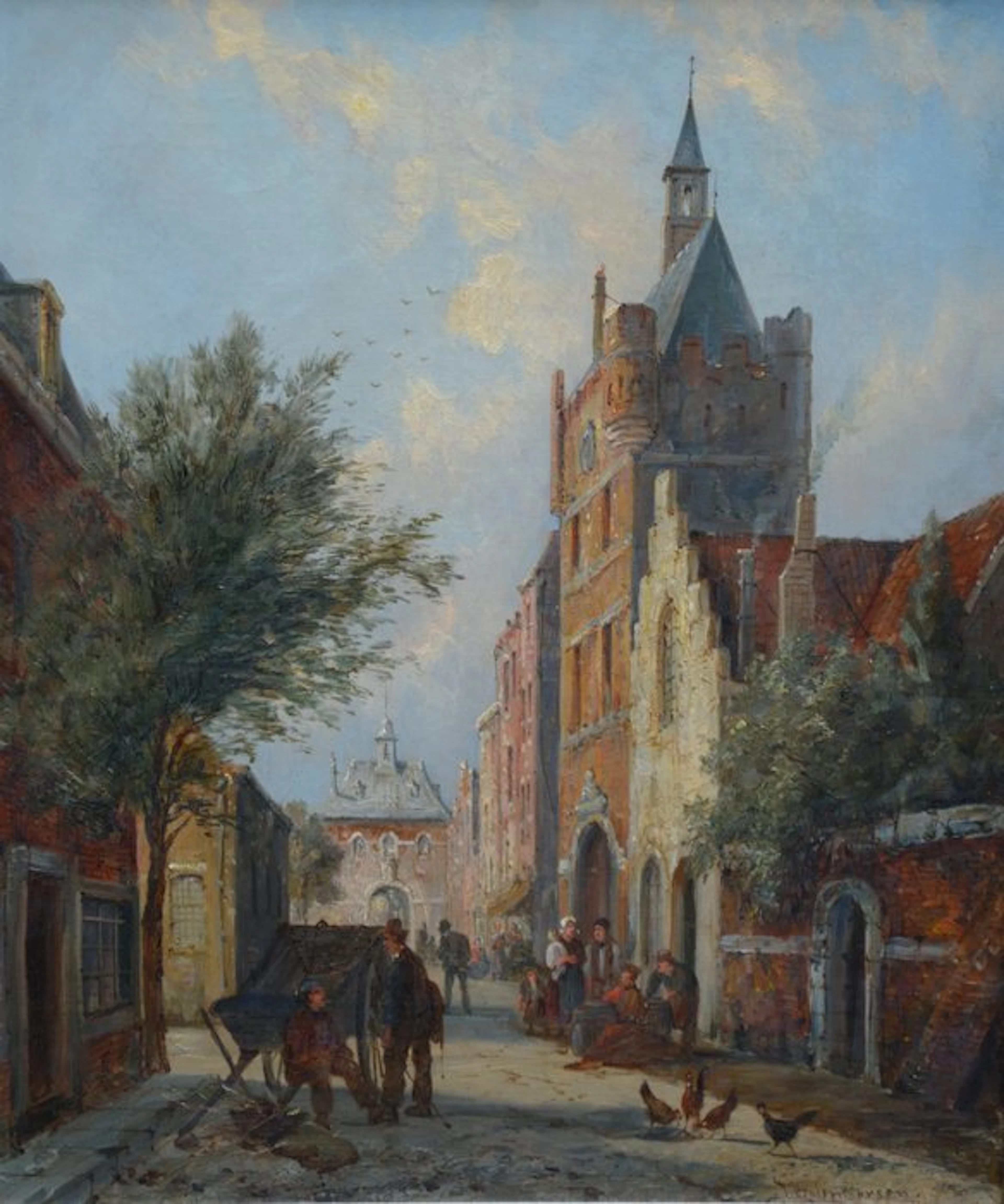 William Raymond Dommersen (1850-1927) - Stadsgezicht