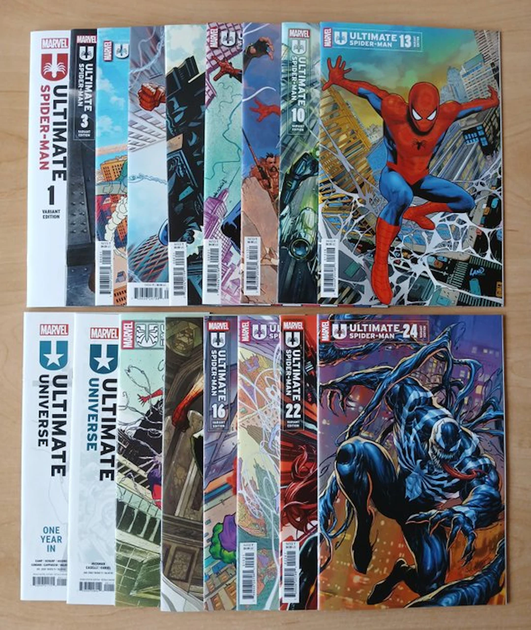 Ultimate Spider-Man (v3) Mix; range #1 to #24 - variant covers