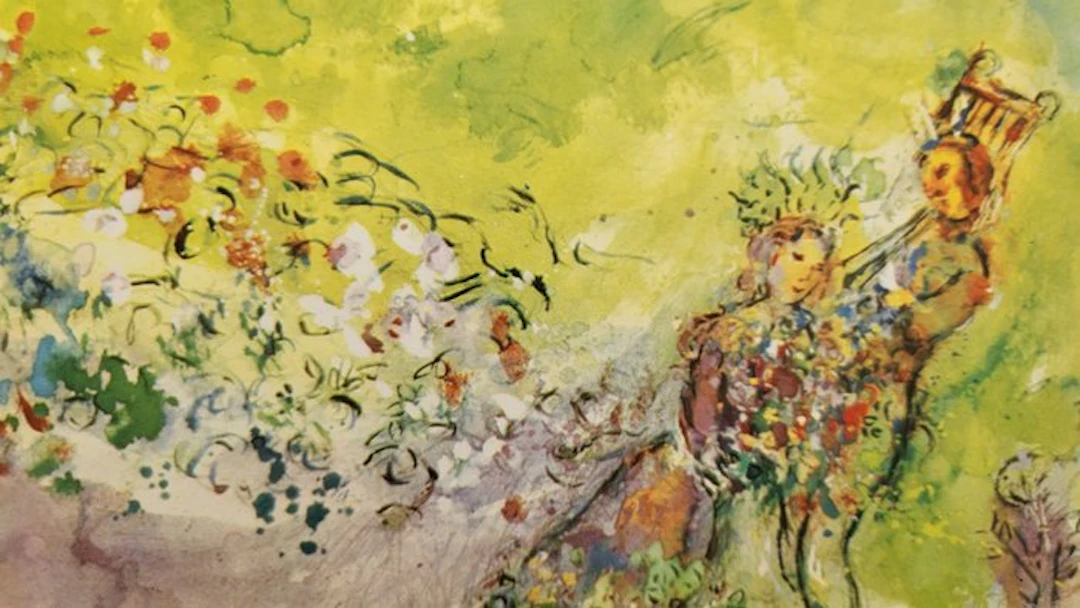 Marc Chagall (1887-1985) - Grande Lithographie double page