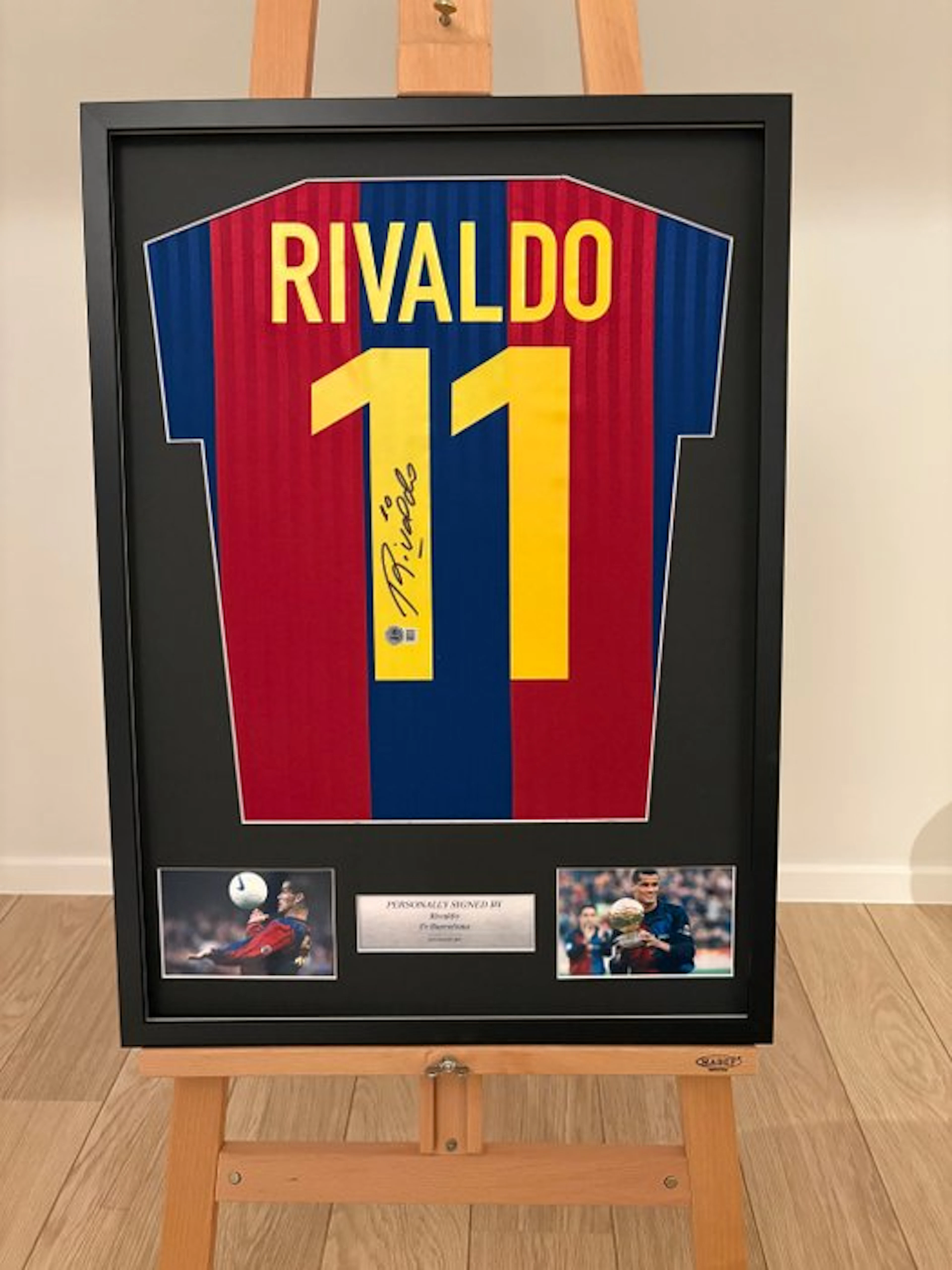FC Barcelona - European Football League - rivaldo - Football shirt