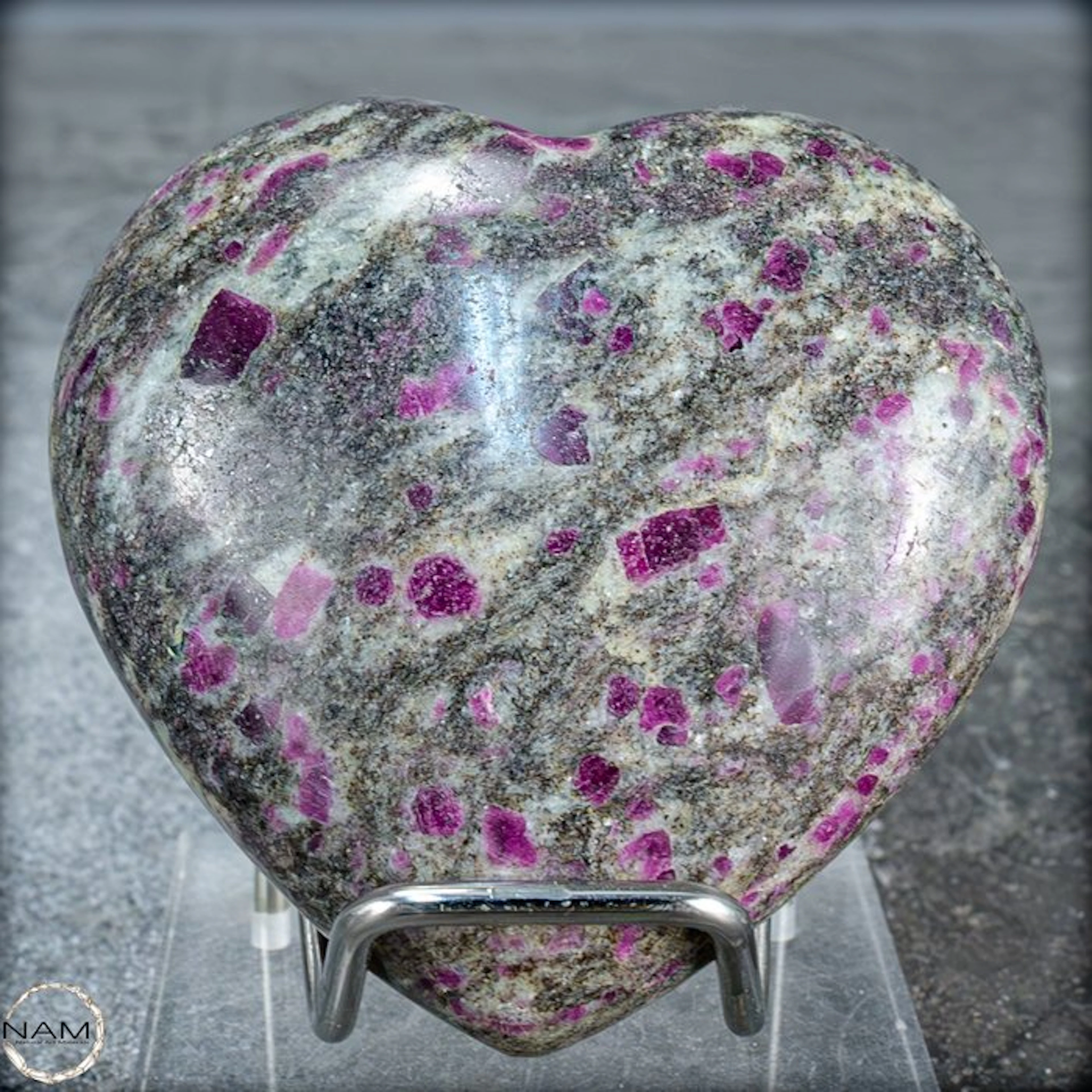 Natural Ruby Crystals Untreated Heart 768.20 ct, Myanmar- 154.45 g