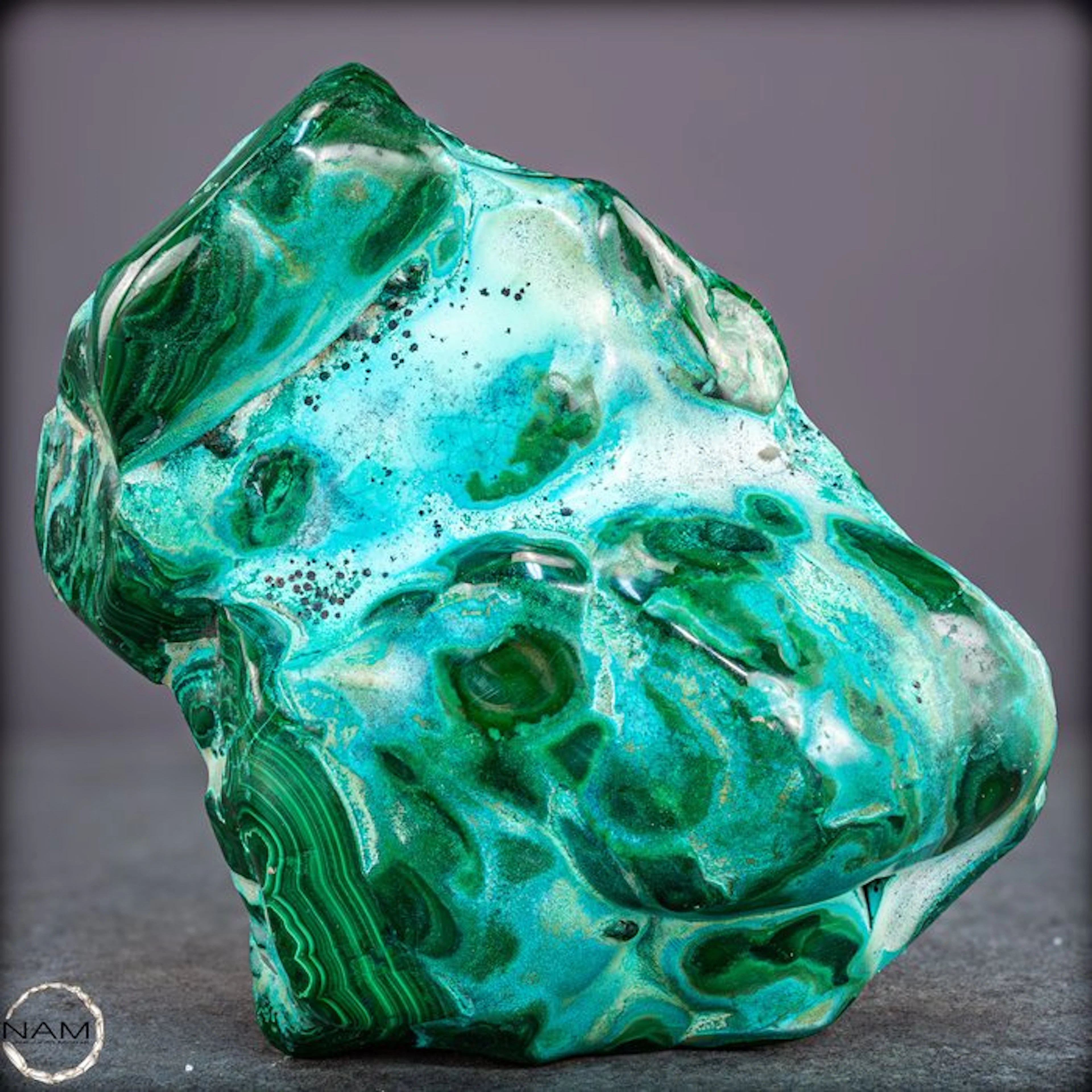 Natural freeform from malachite & chrysocolla – A...