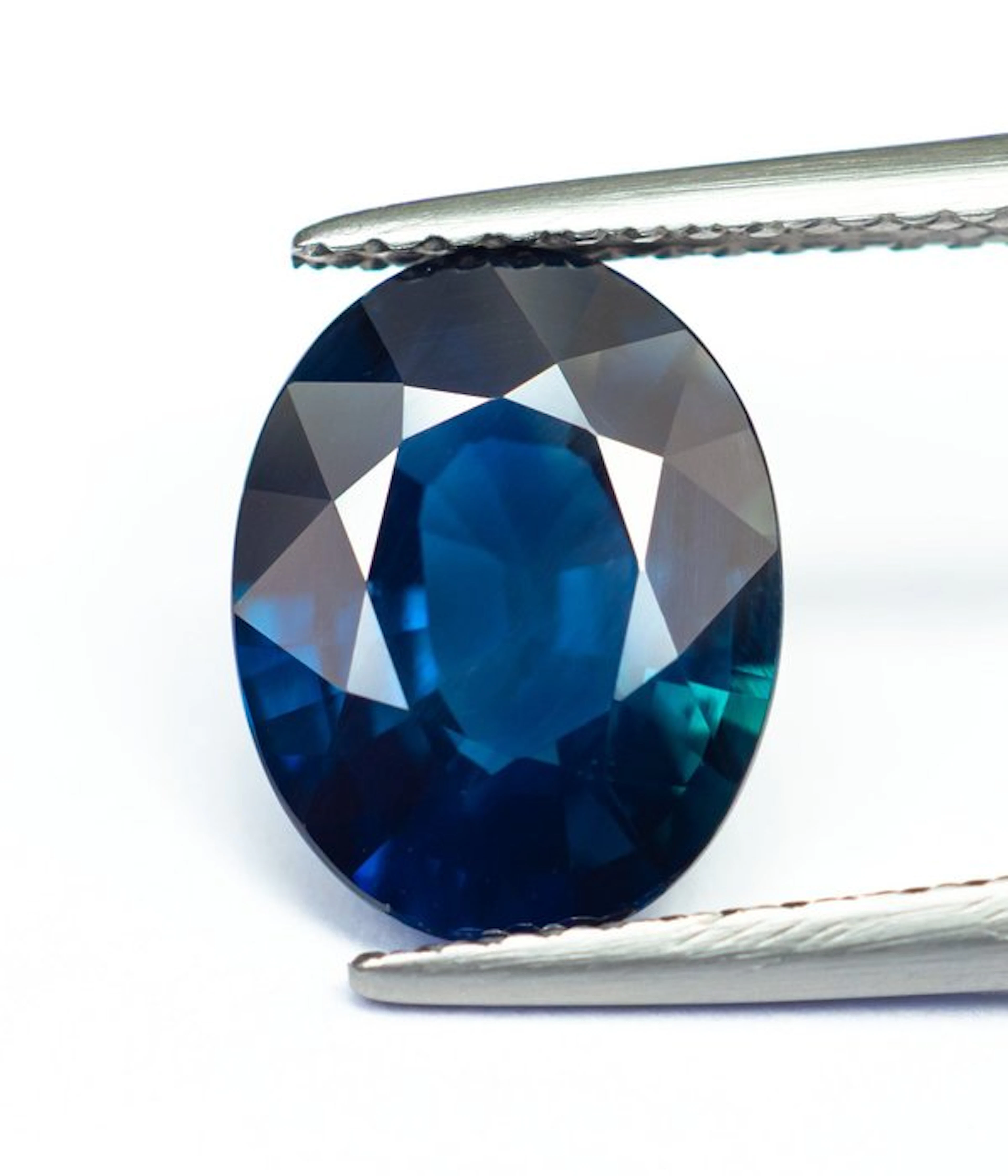 No reserve price Sapphire - 2.98 ct - Bellerophon Gemlab - Deep Blue