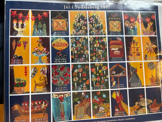 Denmark - Denmark Christmas stamps collection in sheets...