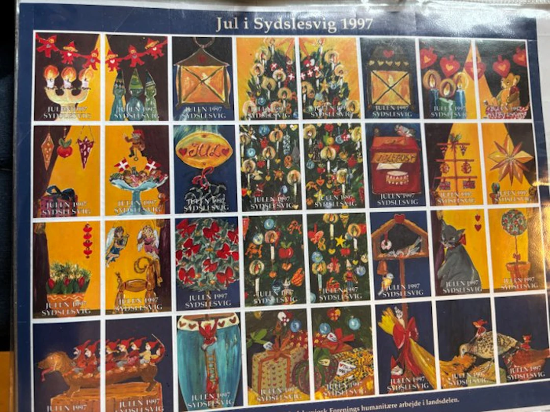 Denmark - Denmark Christmas stamps collection in sheets...