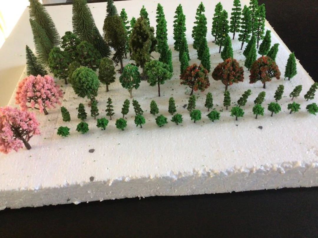 Merk is onbekend H0 - Model train scenery (80) - 80 trees and shrubs.