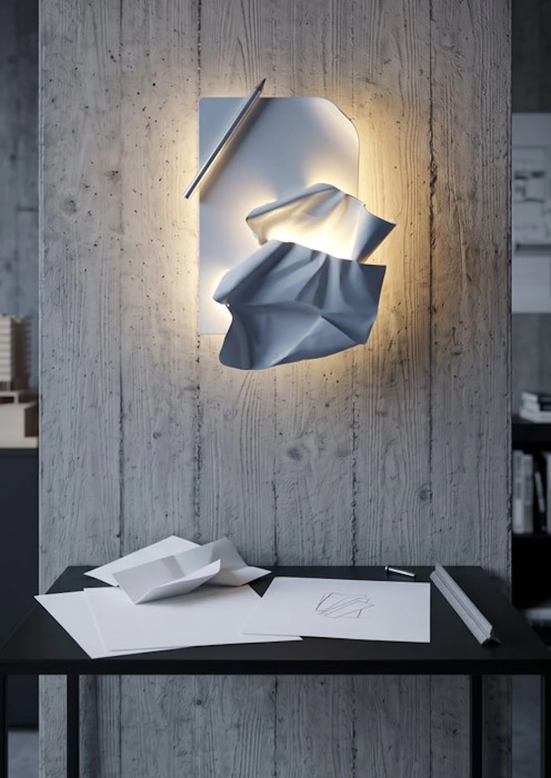 AO_Lightsculptures - Andrea Olivazzo - Wall lamp - Aluminium - Pencil