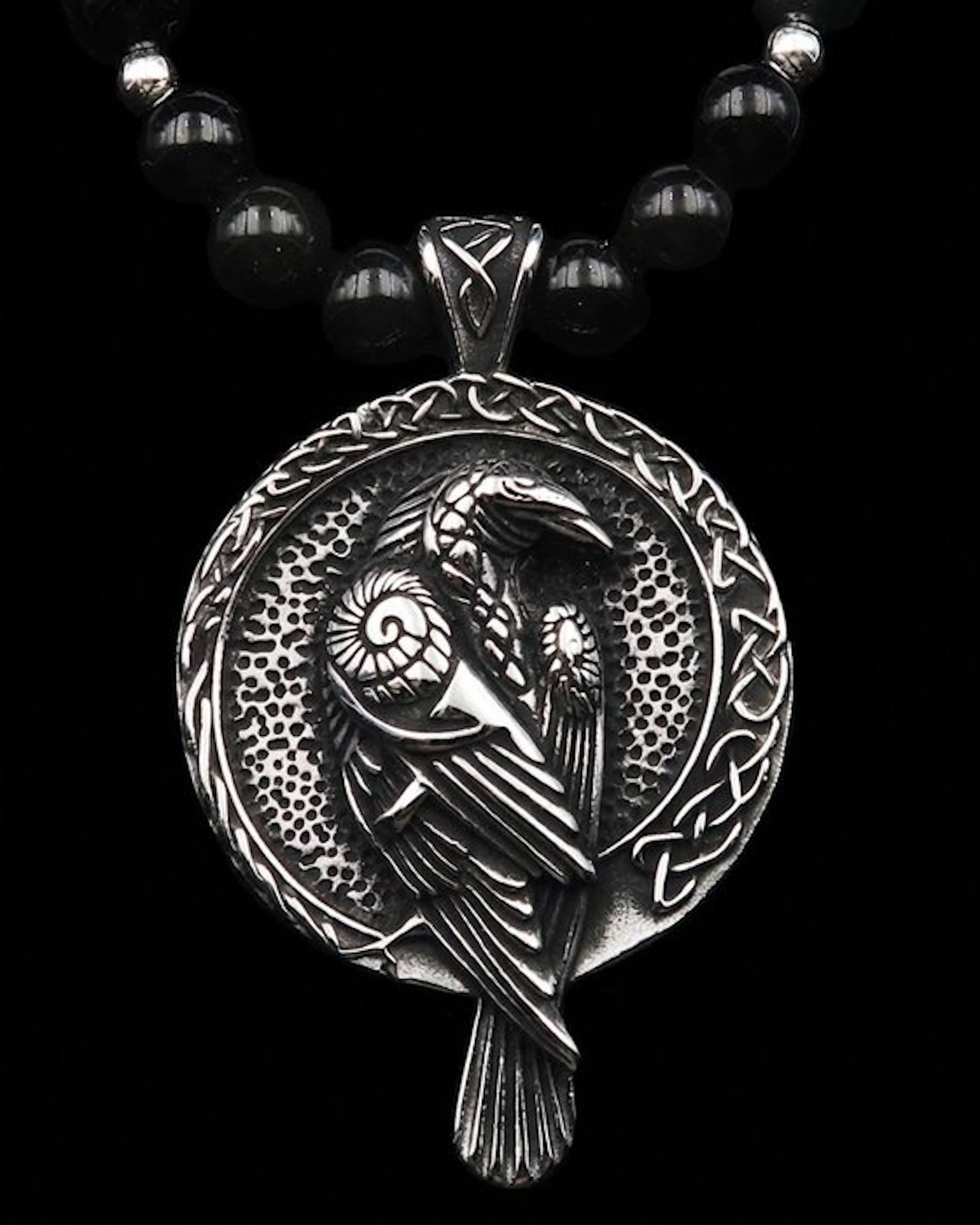 Odin's Raven Necklace – Obsidian – The Power of Vision...