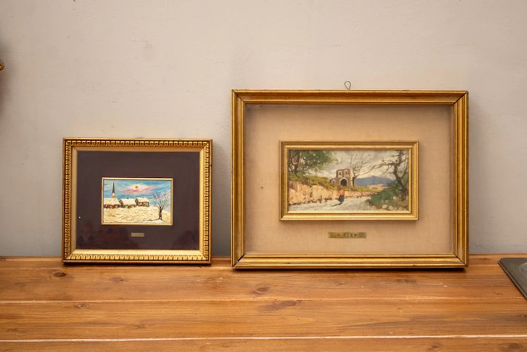 Frame- double-frame landscapes - Wood, Glass - E. Latour and G. Elen