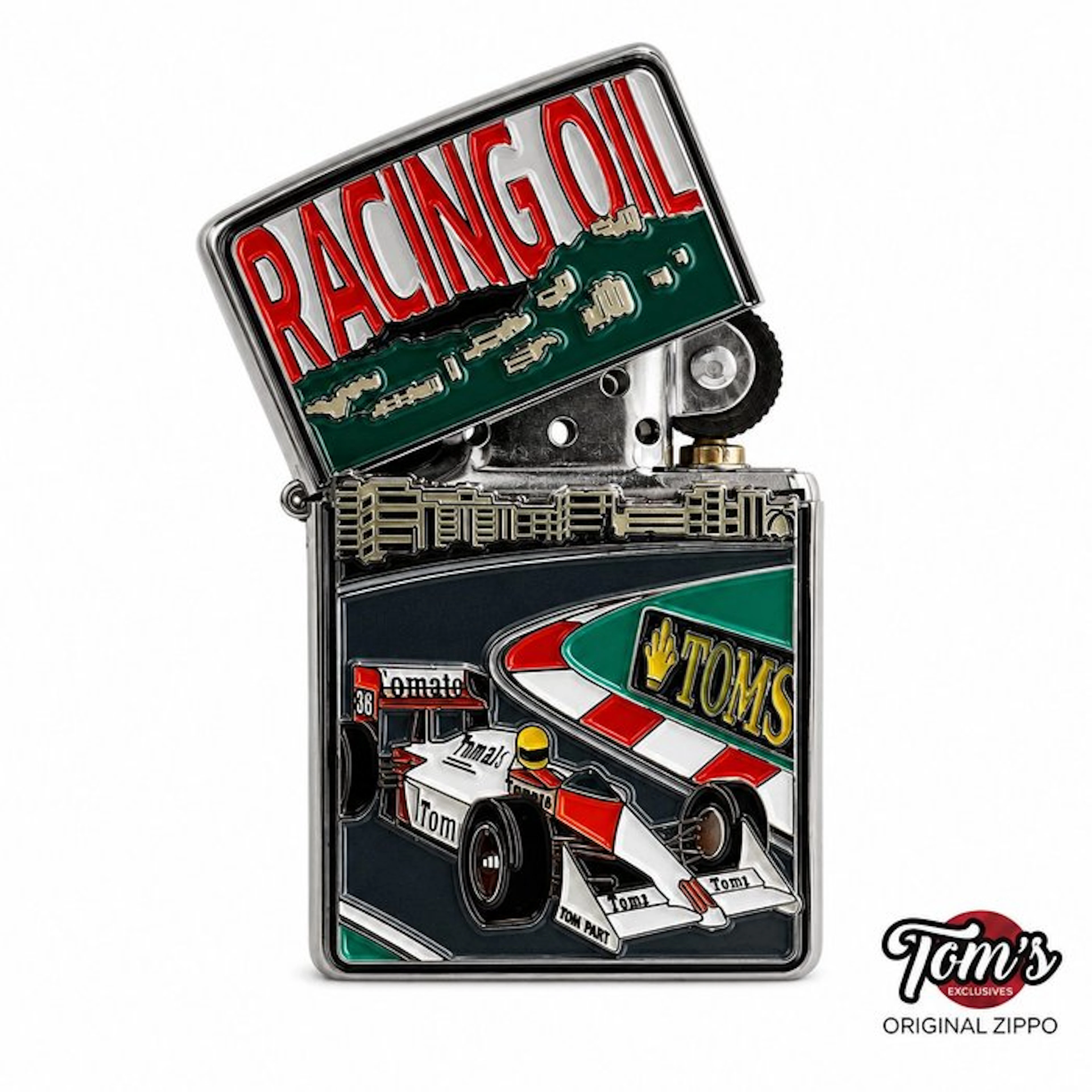 Zippo - Zippo Tom’s Racing Oil F1 Senna - No reserve price - Lighter - Brass