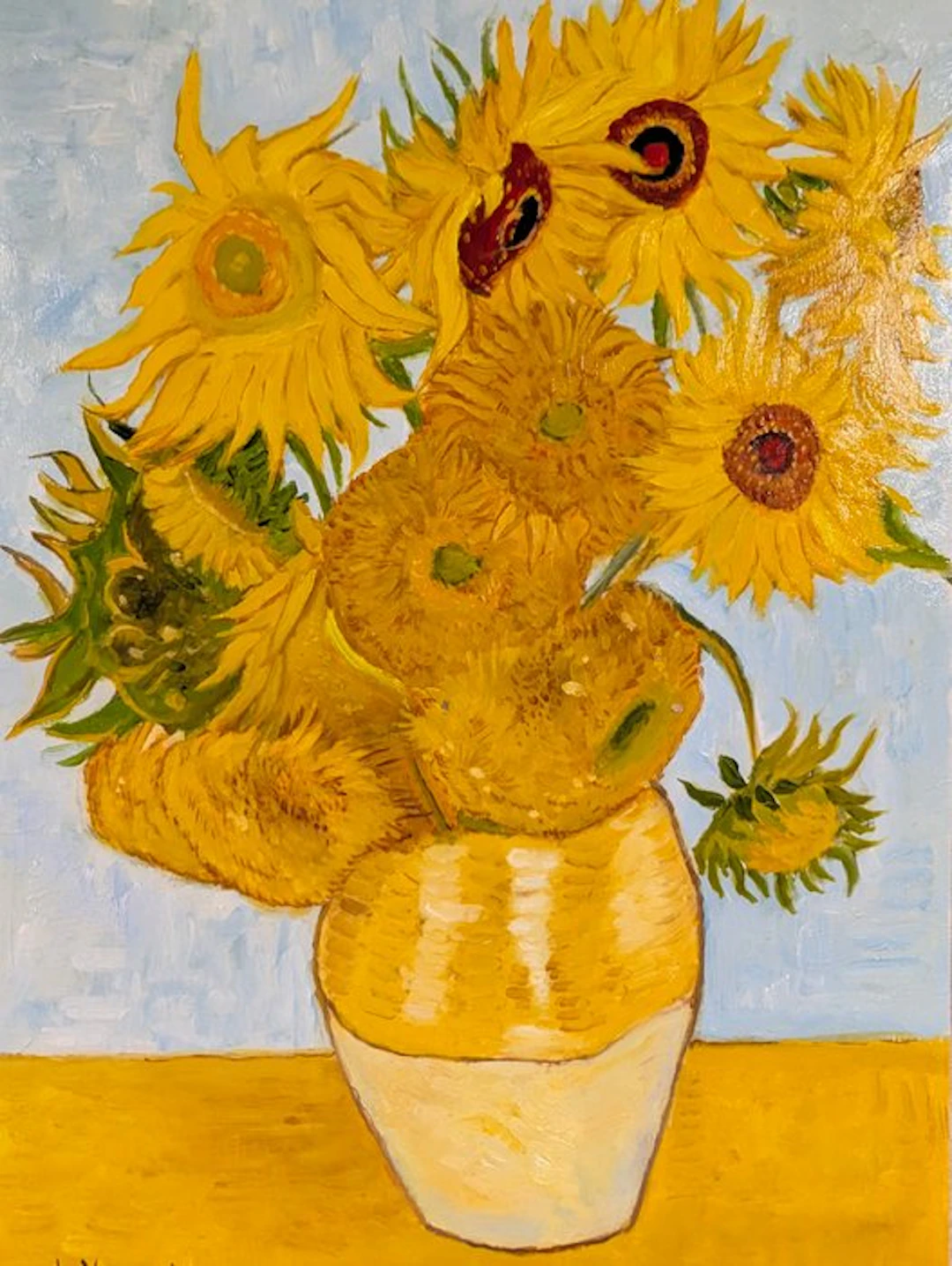 Marco Santini (XX-XXI) - Vaso di girasoli - da Van Gogh