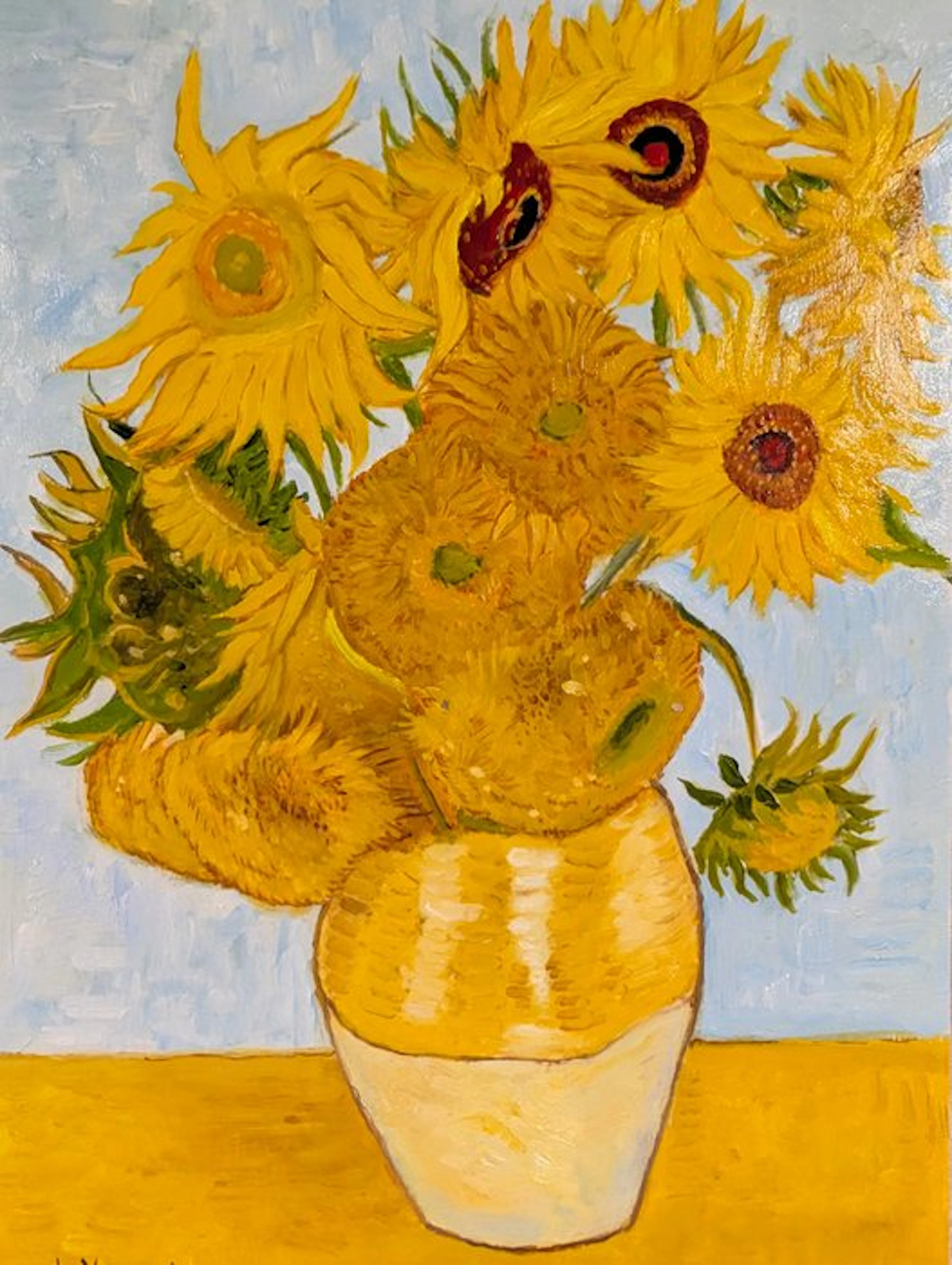 Marco Santini (XX-XXI) - Vaso di girasoli - da Van Gogh