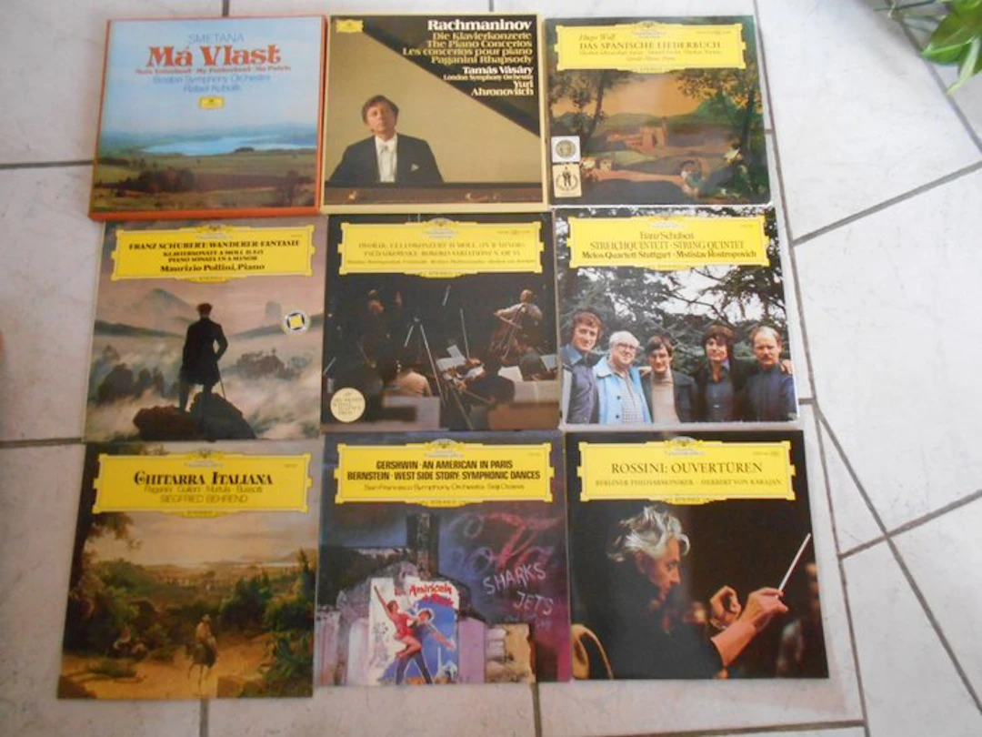 Deutsche Grammophon - Multiple artists - Collection of 9 DGG records inc