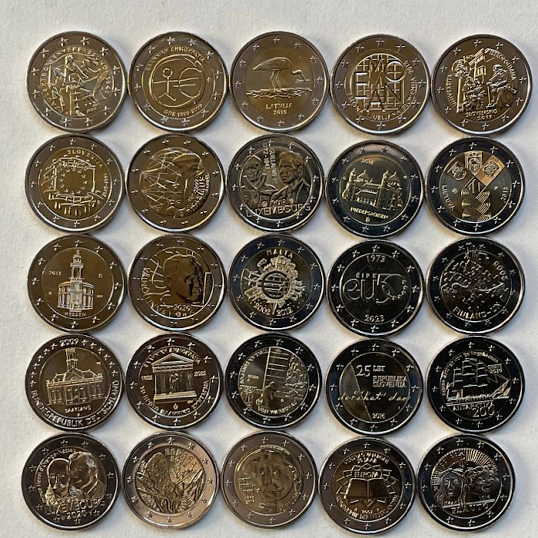 Europe. 2 Euro Various Years (25 munten) (No reserve price)