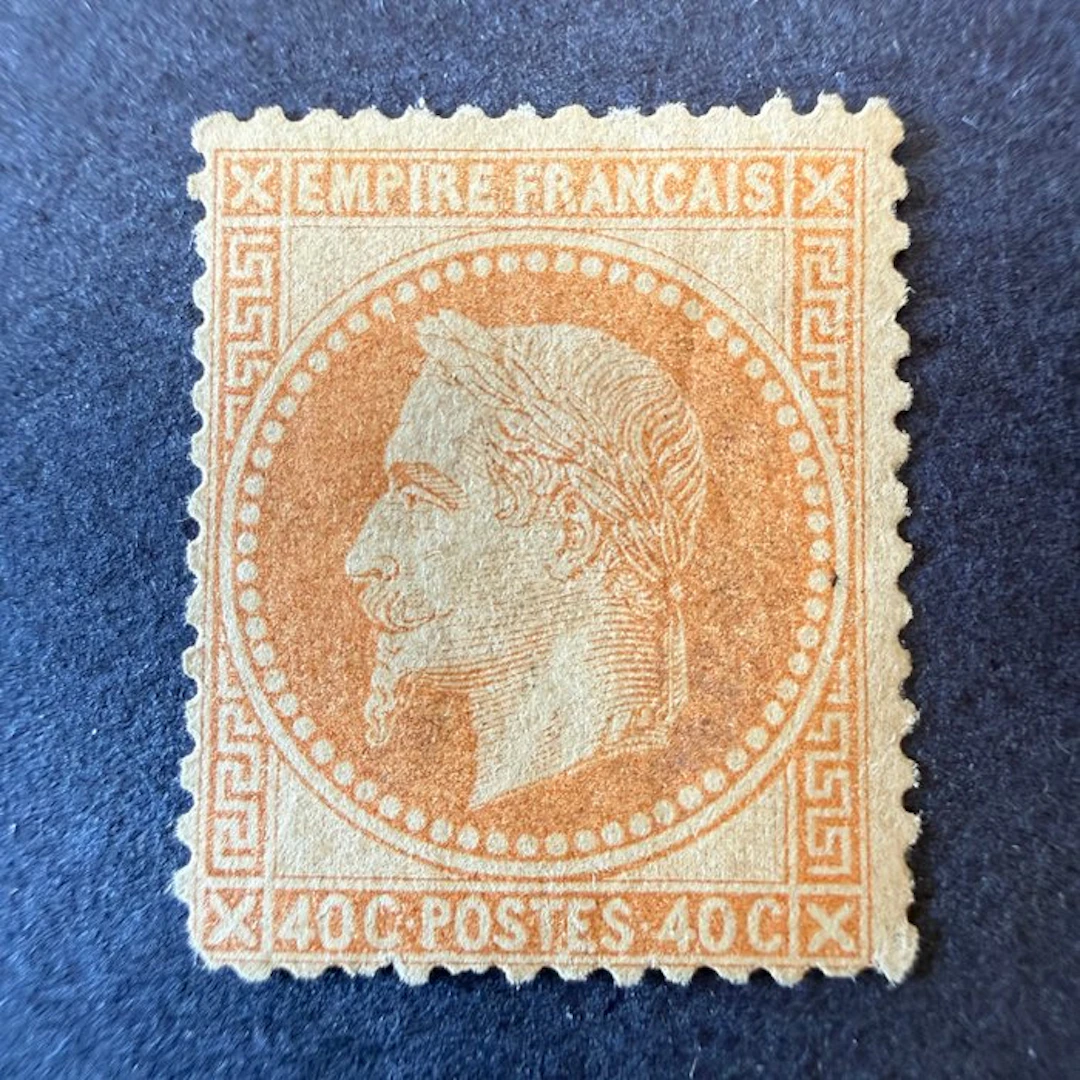 France - Yvert 31 "Napoléon laureate 40c orange" in mint * (slight)
