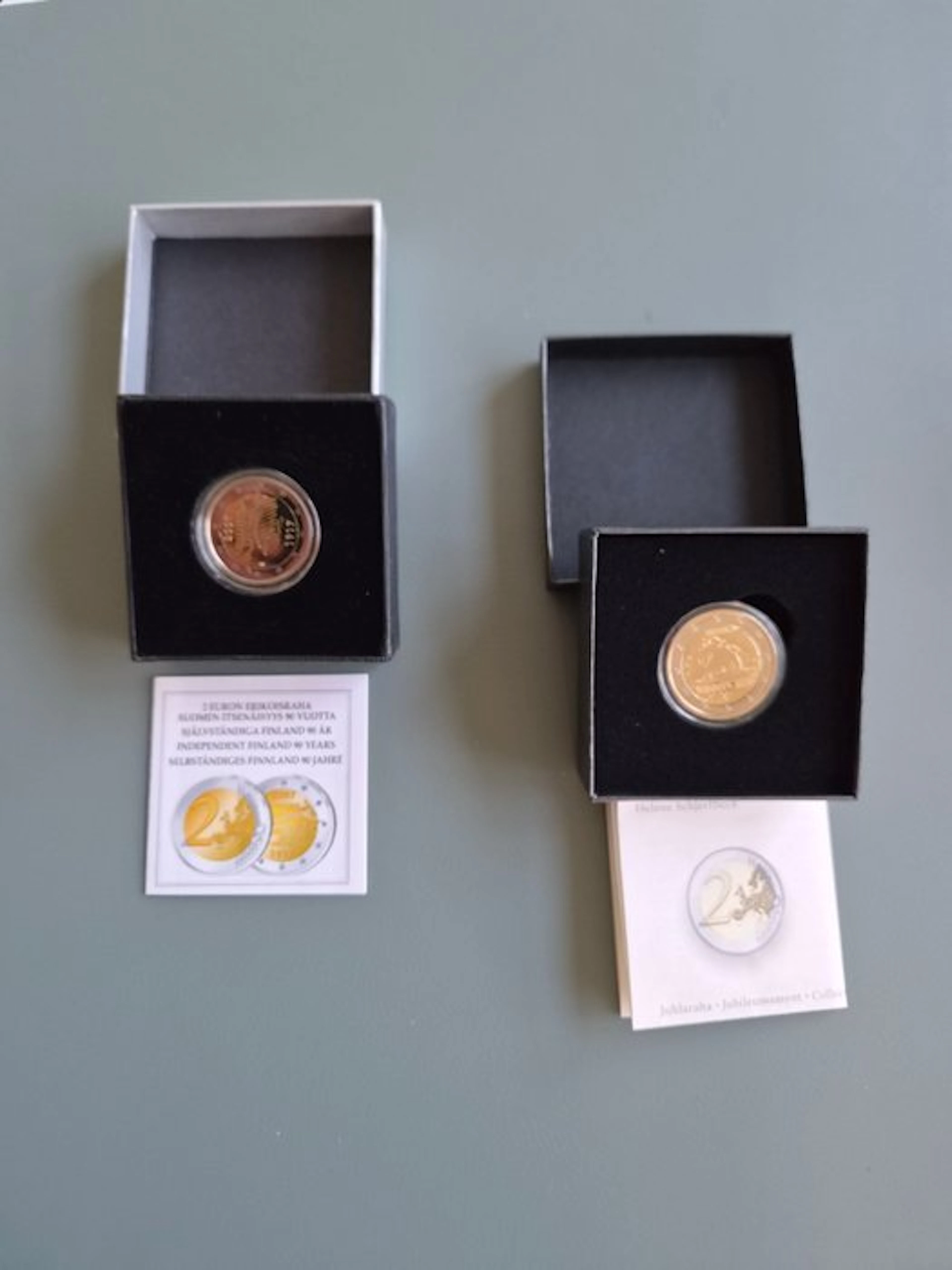Finland. 2 Euro 2007/2012 "Independence" + "Hélène...