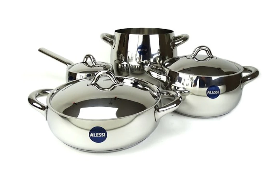 Alessi - Stefano Giovannoni - Cooking pot set (7)...